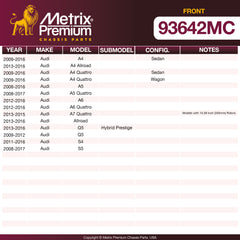 Metrix Premium Front Disc Brake Pad Set 93642MC OEM fit spare parts