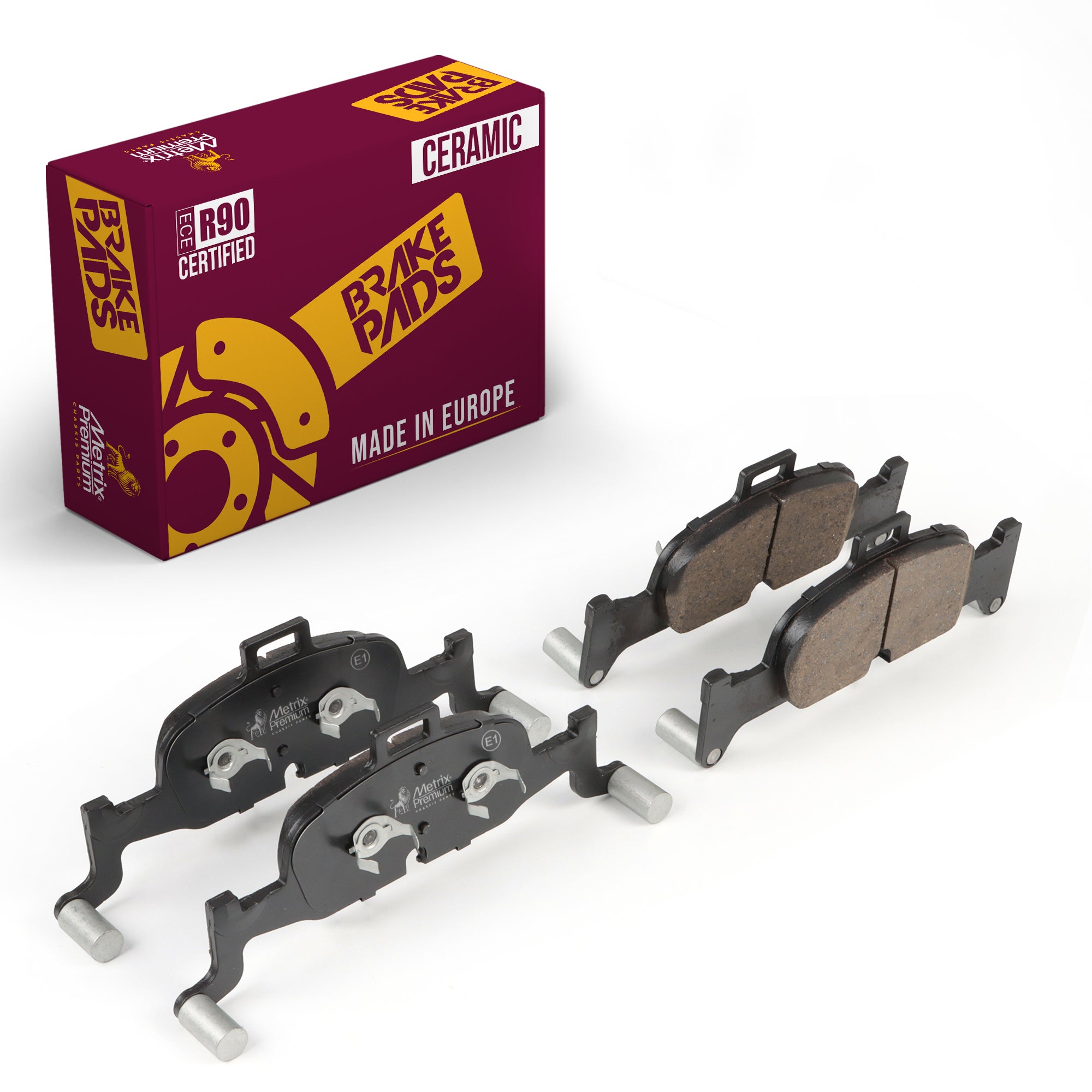 Metrix Premium Chassis Parts Front Disc Brake Pad Set 93677MC for AUDI