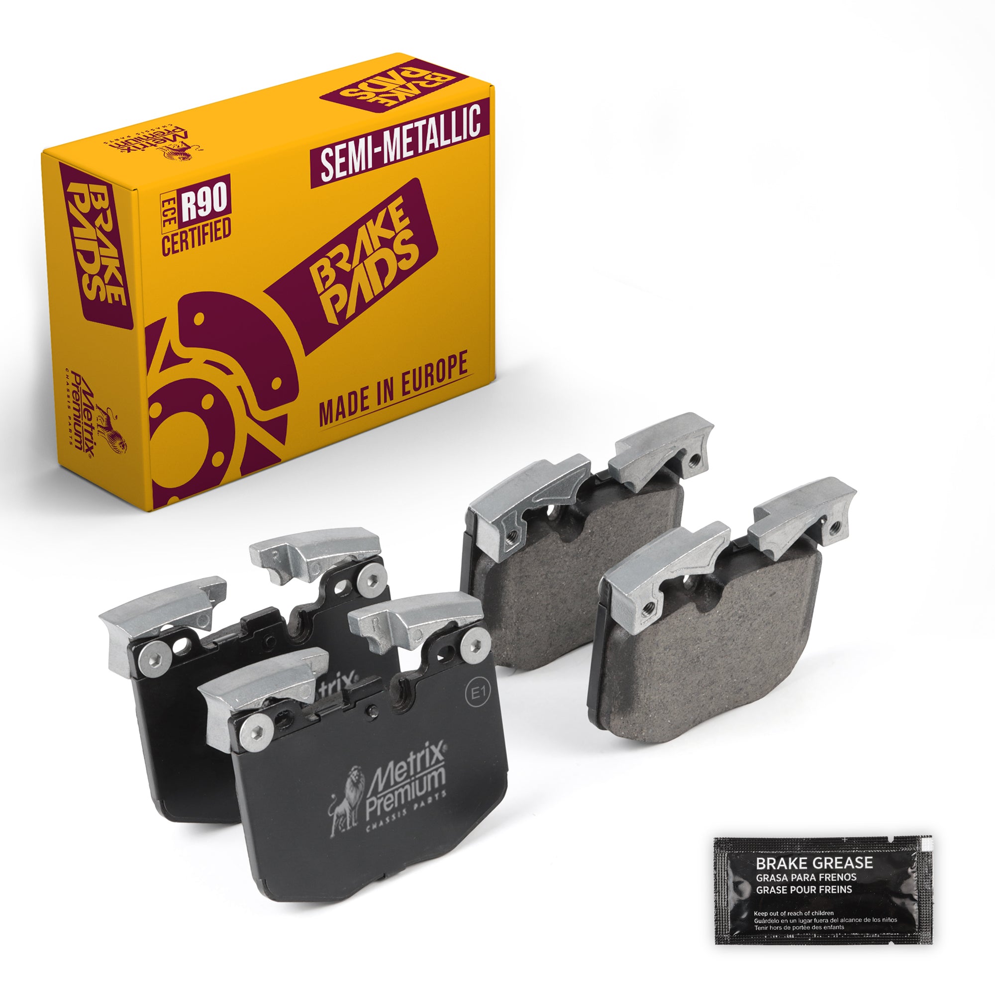 Metrix Premium Chassis Parts Front Disc Brake Pad Set 93685MS OEM fit auto parts