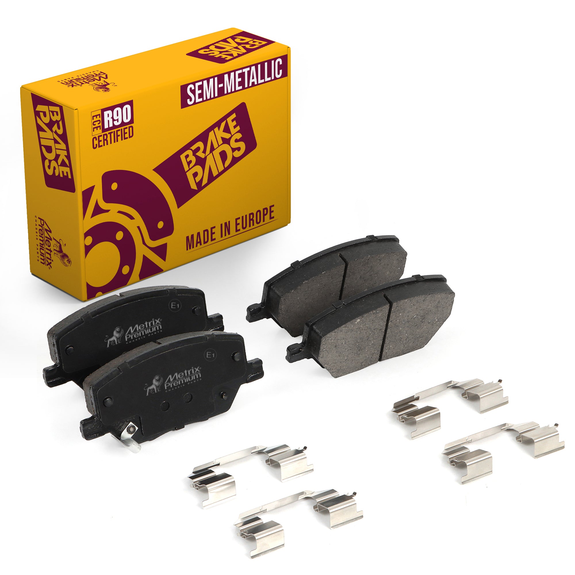 Metrix Premium Front Semi-Metallic Disc Brake Pad Set 93718MS OEM fit auto parts