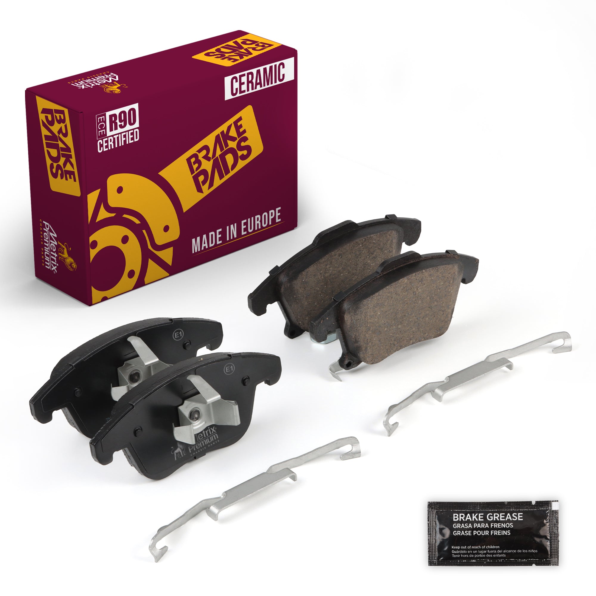Metrix Premium Front Disc Brake Pad Set 93720MC OEM fit auto parts