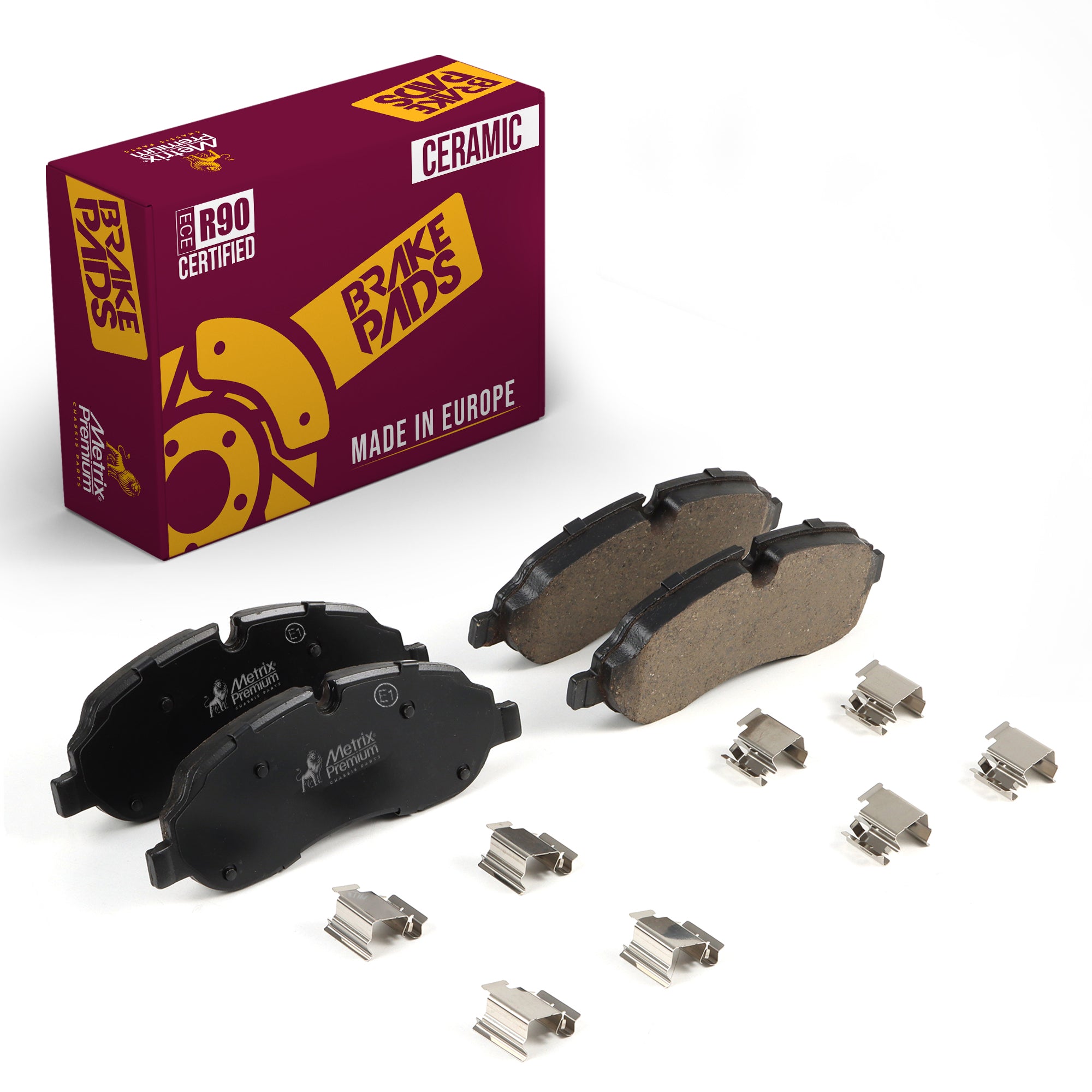 Metrix Premium Front Disc Brake Pad Set 93721MC OEM fit auto parts