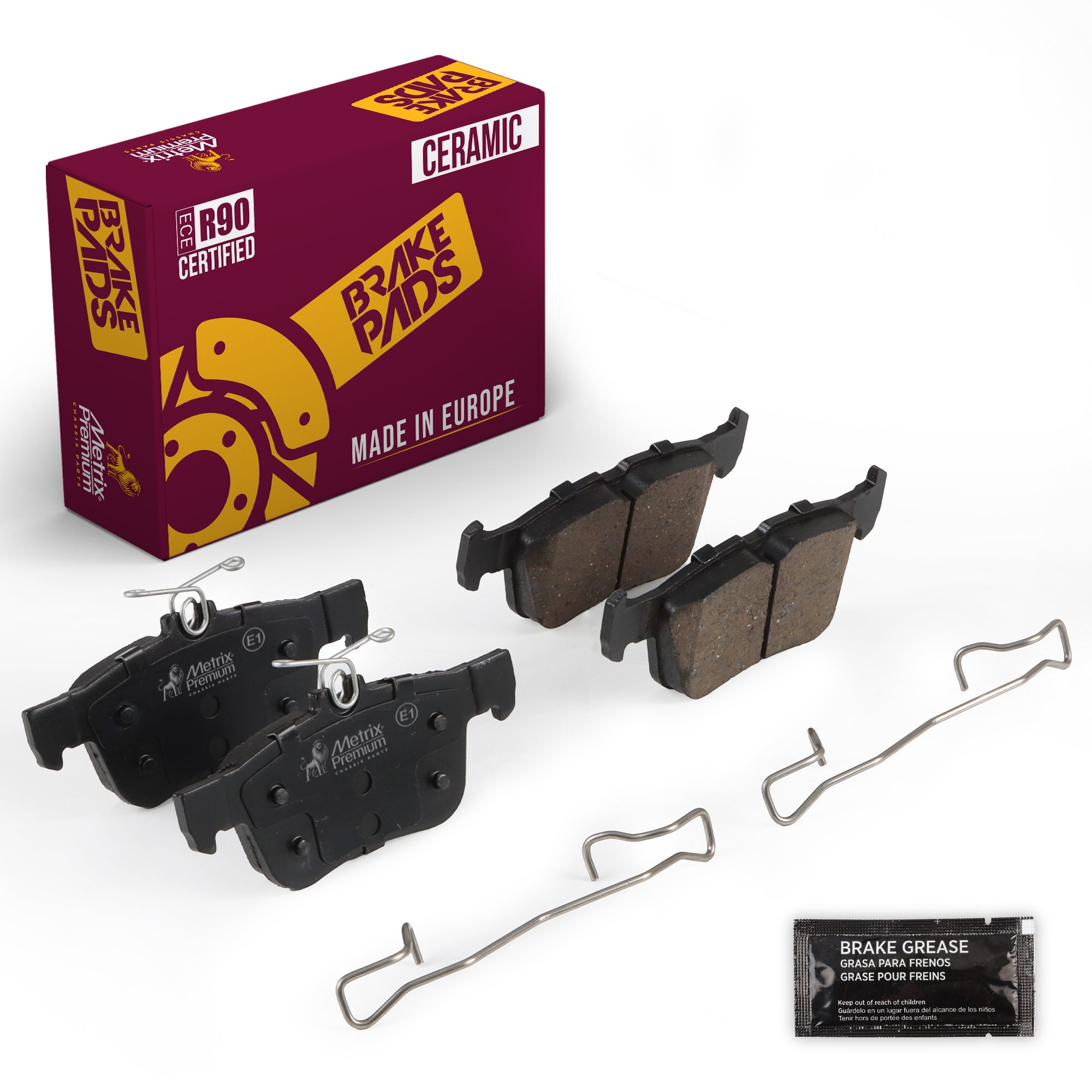 Metrix Premium Chassis Parts Rear Disc Brake Pad Set 93723MC OEM fit auto parts