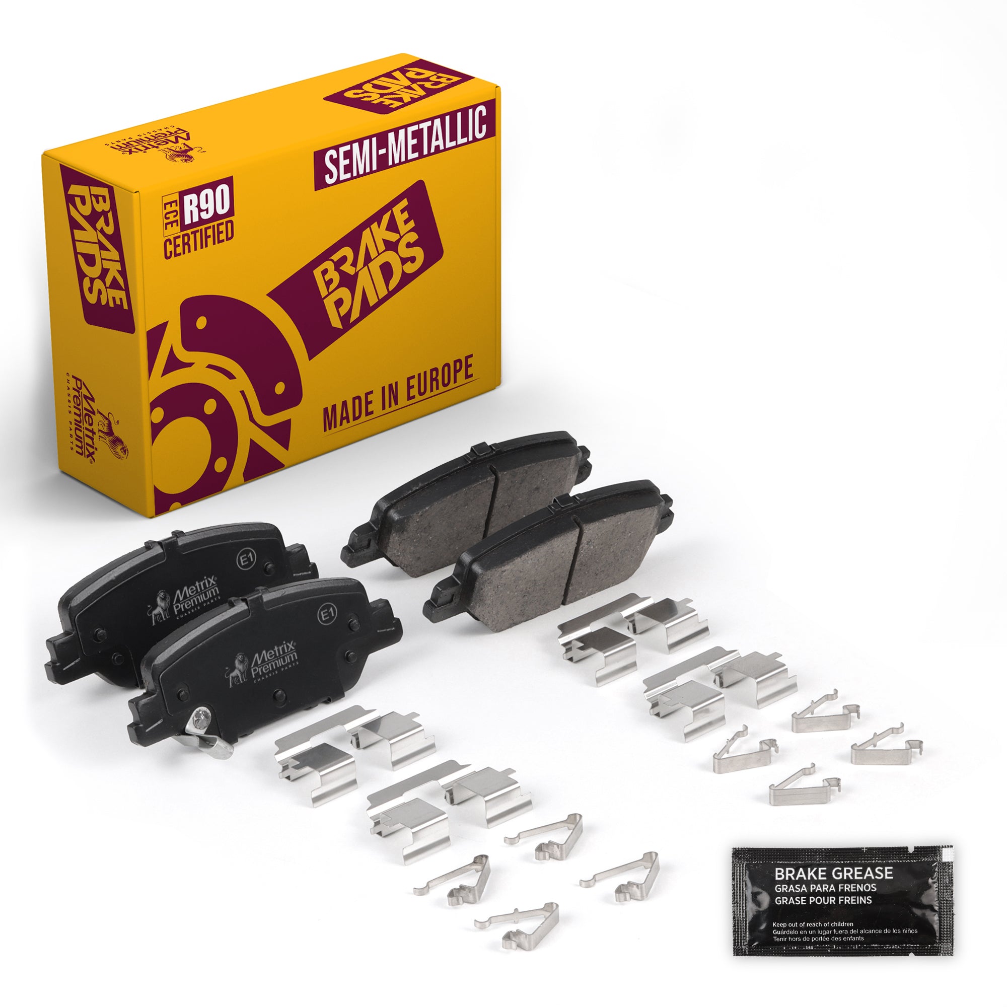 Metrix Premium Chassis Parts Rear Disc Brake Pad Set 93726MS OEM fit auto parts