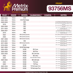 Metrix Premium Chassis Parts suspension steering brake parts
