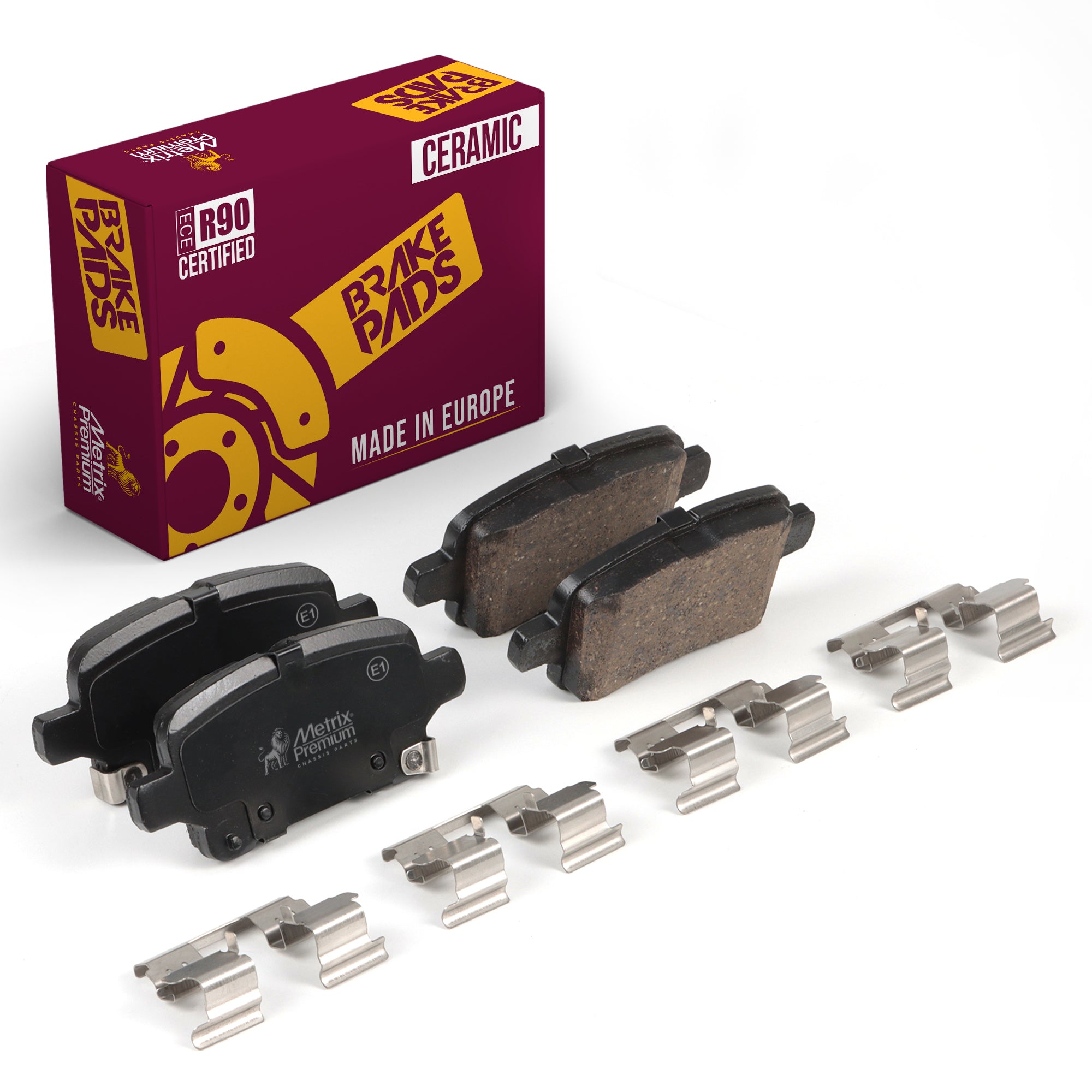 Metrix Premium Rear Disc Brake Pad Set 93760MC OEM fit auto parts