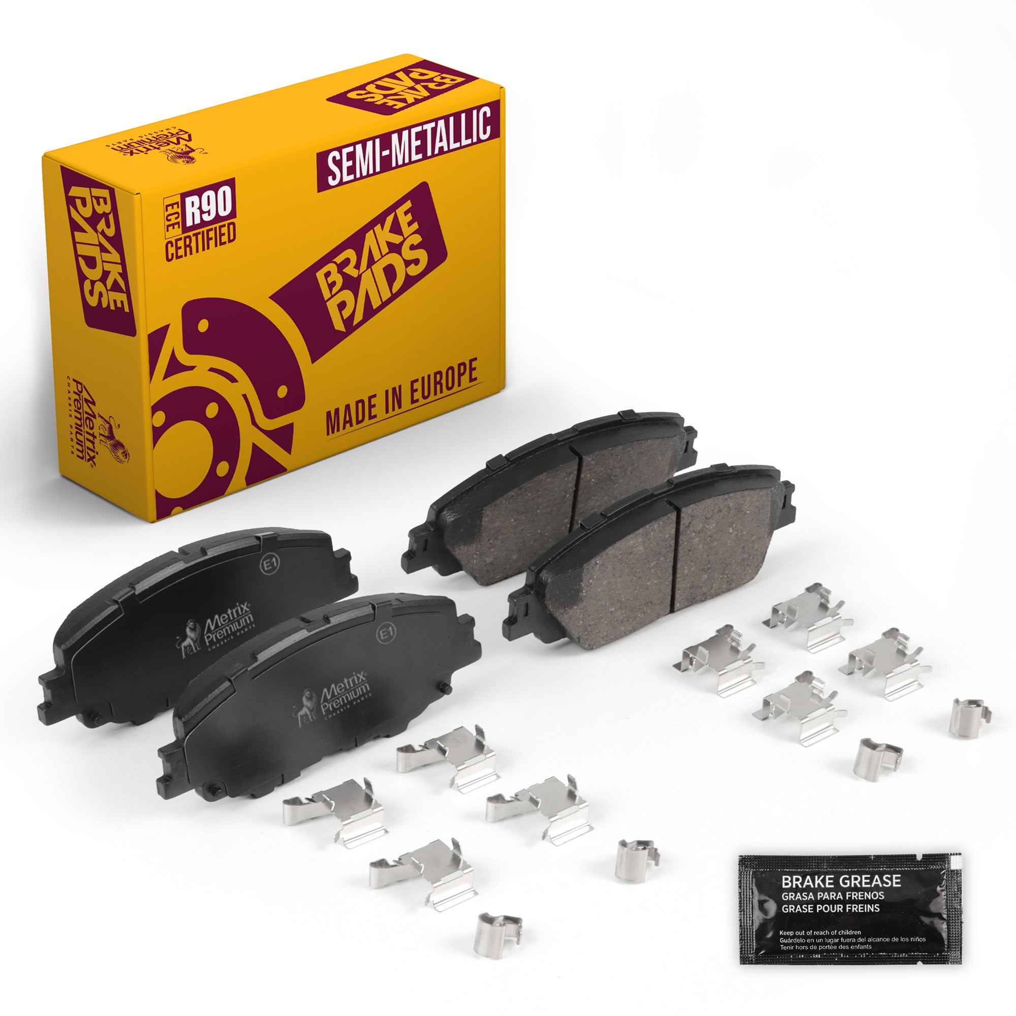 Metrix Premium Chassis Parts Front Disc Brake Pad Set 93769MS OEM fit auto parts