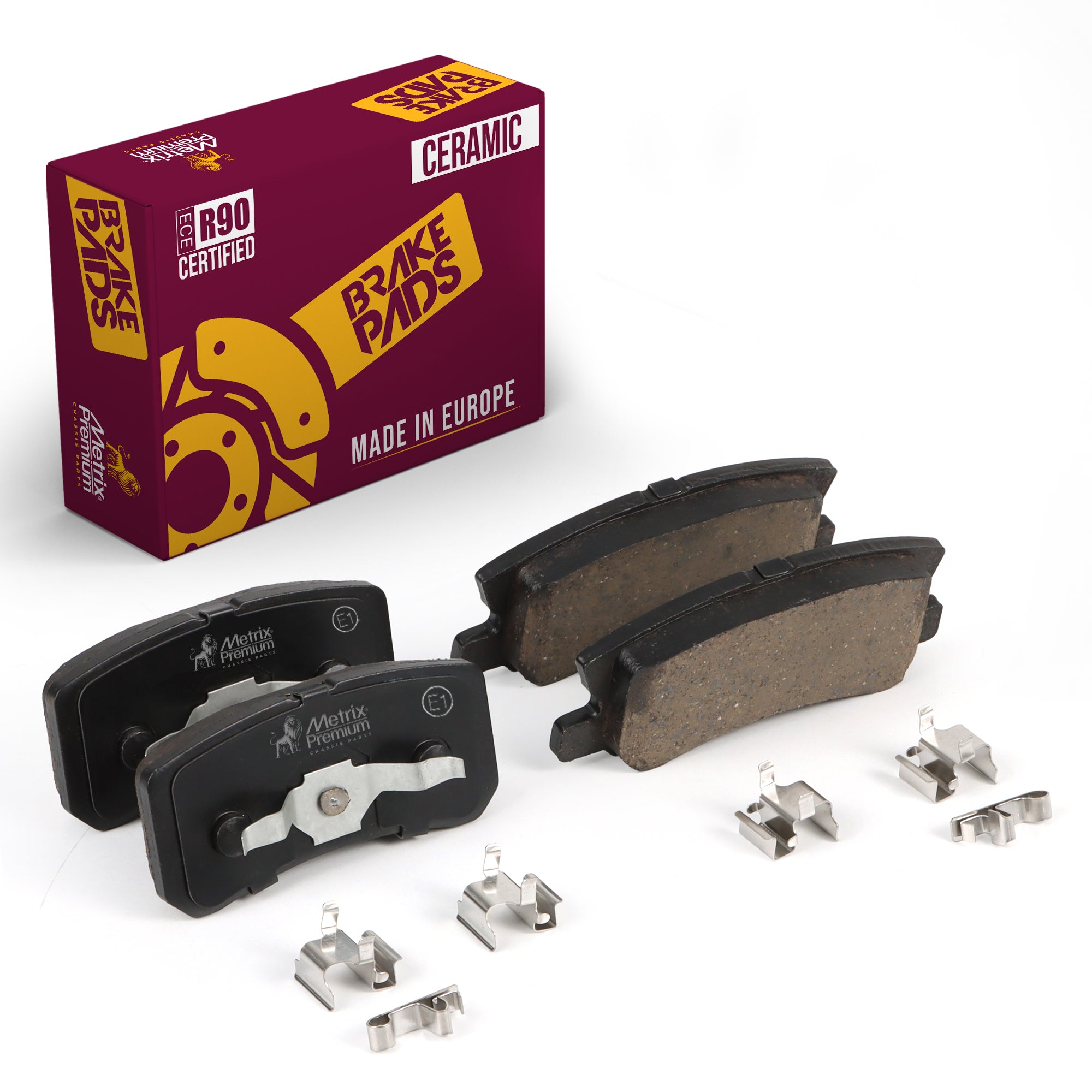 Metrix Premium Rear Disc Brake Pad Set 93776MC OEM fit auto parts