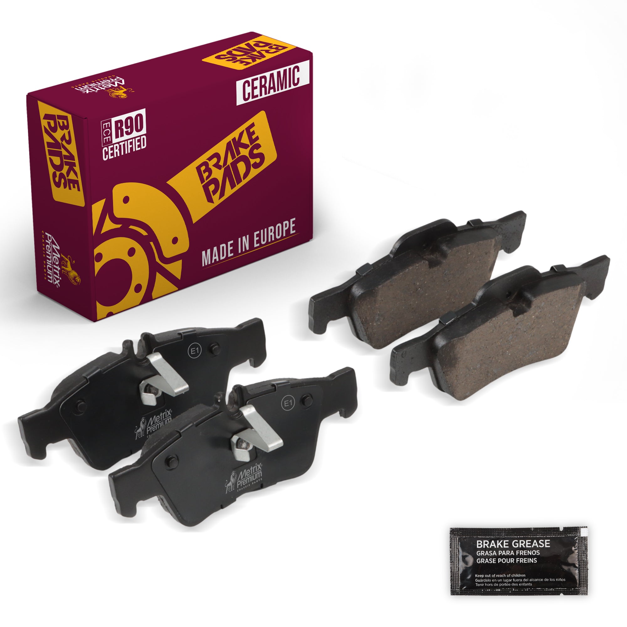 Metrix Premium Rear Disc Brake Pad Set 93785MC OEM fit auto parts