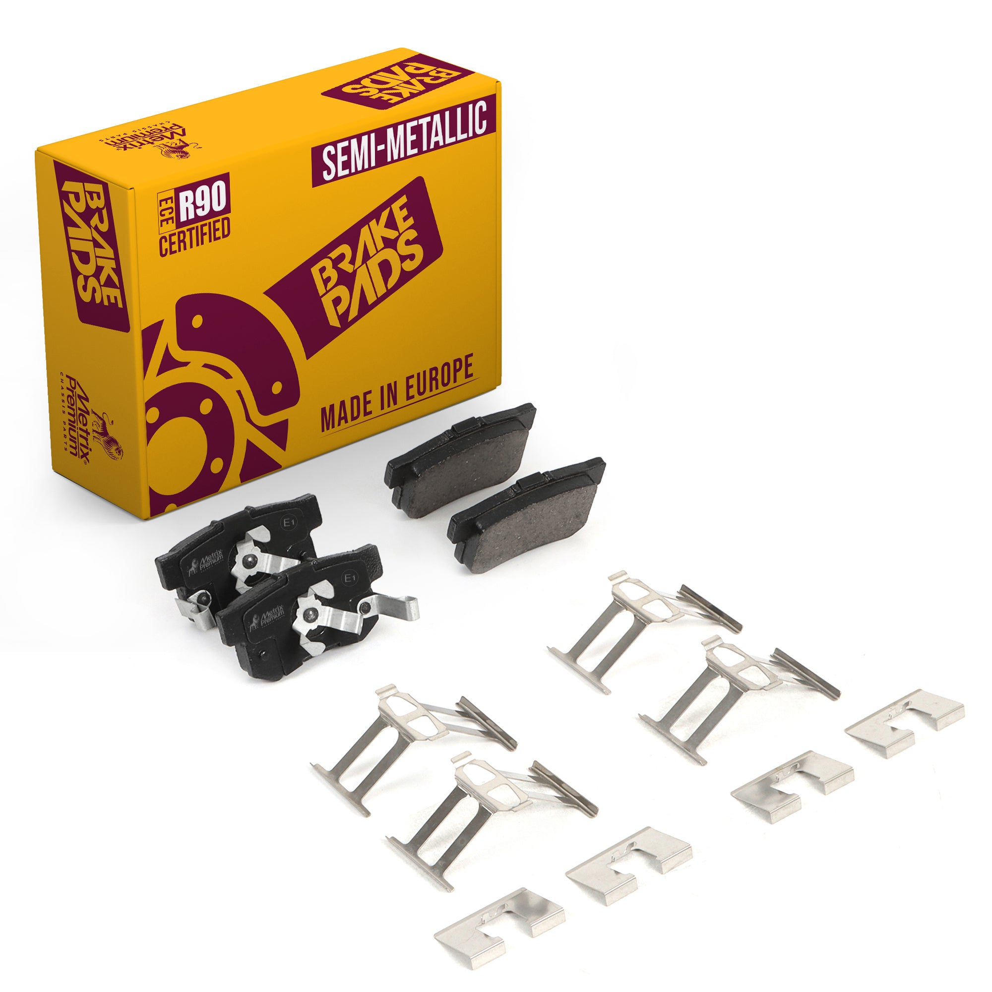 Metrix Premium Rear Semi-Metallic Disc Brake Pad Set 93813MS OEM fit auto parts