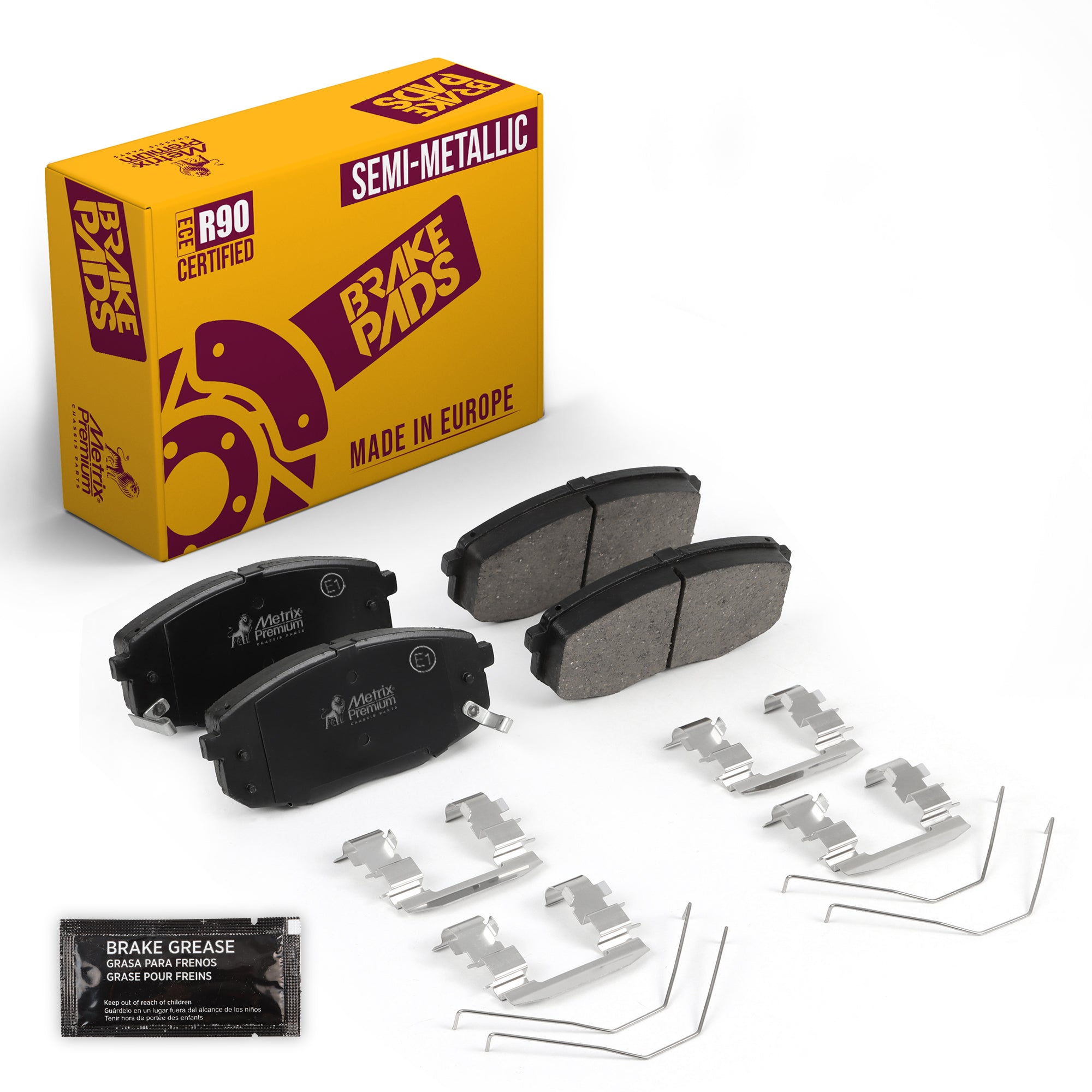 Metrix Premium Chassis Parts Front Disc Brake Pad Set 93816MS OEM fit auto parts