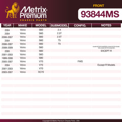 Metrix Premium Chassis Parts suspension steering brake parts