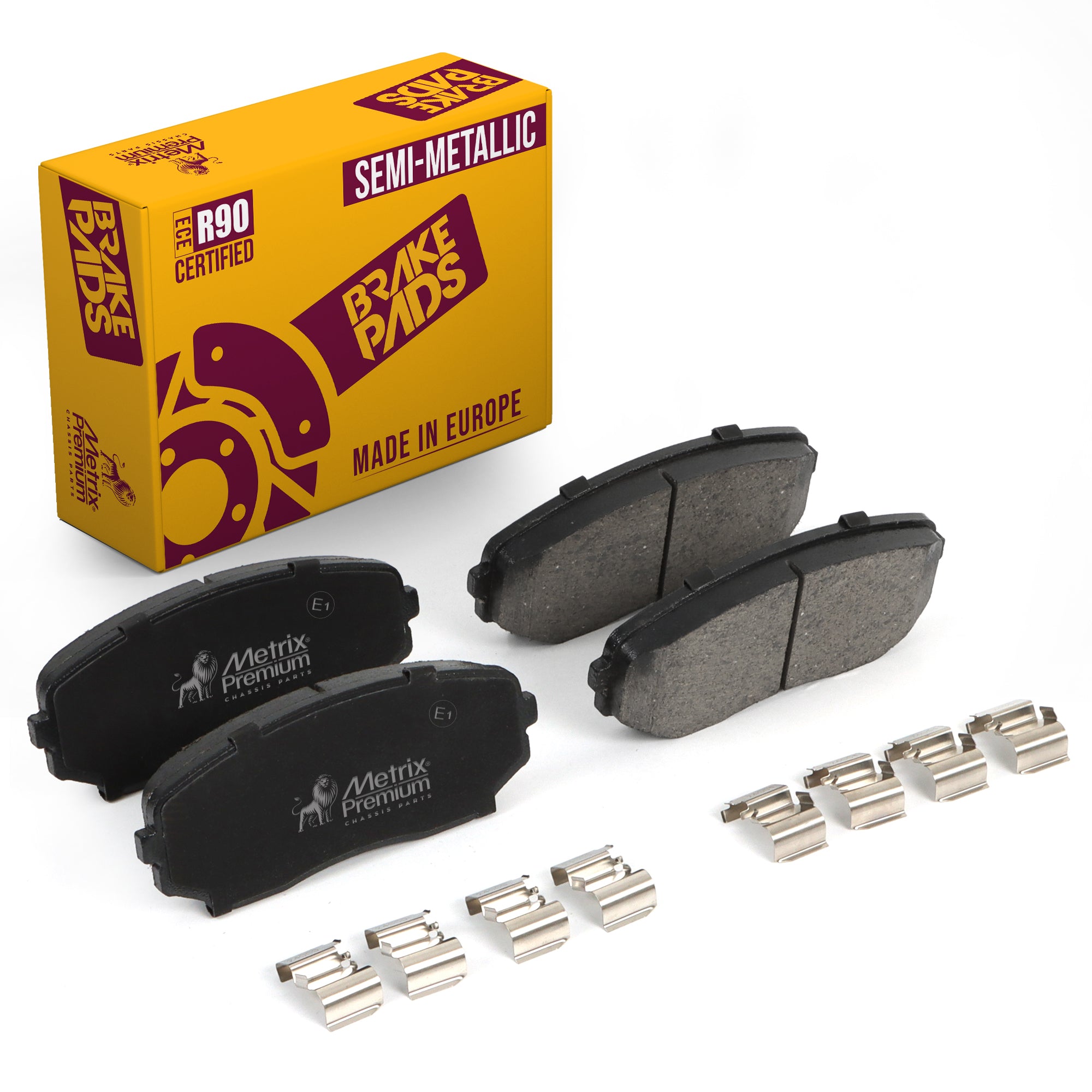 Metrix Premium Front Semi-Metallic Disc Brake Pad Set 93863MS OEM fit auto parts
