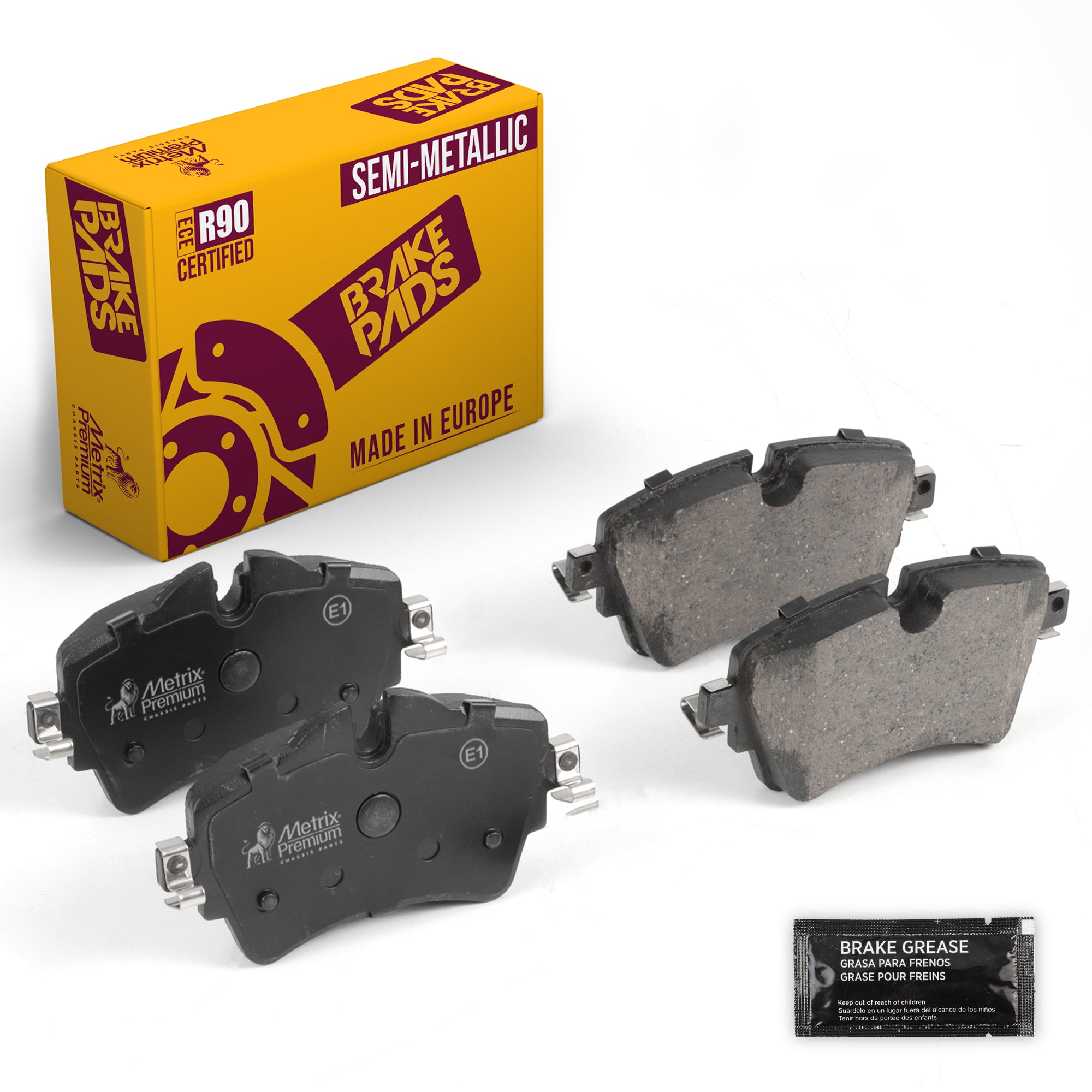 Metrix Premium Chassis Parts Front Disc Brake Pad Set 93881MS OEM fit auto parts