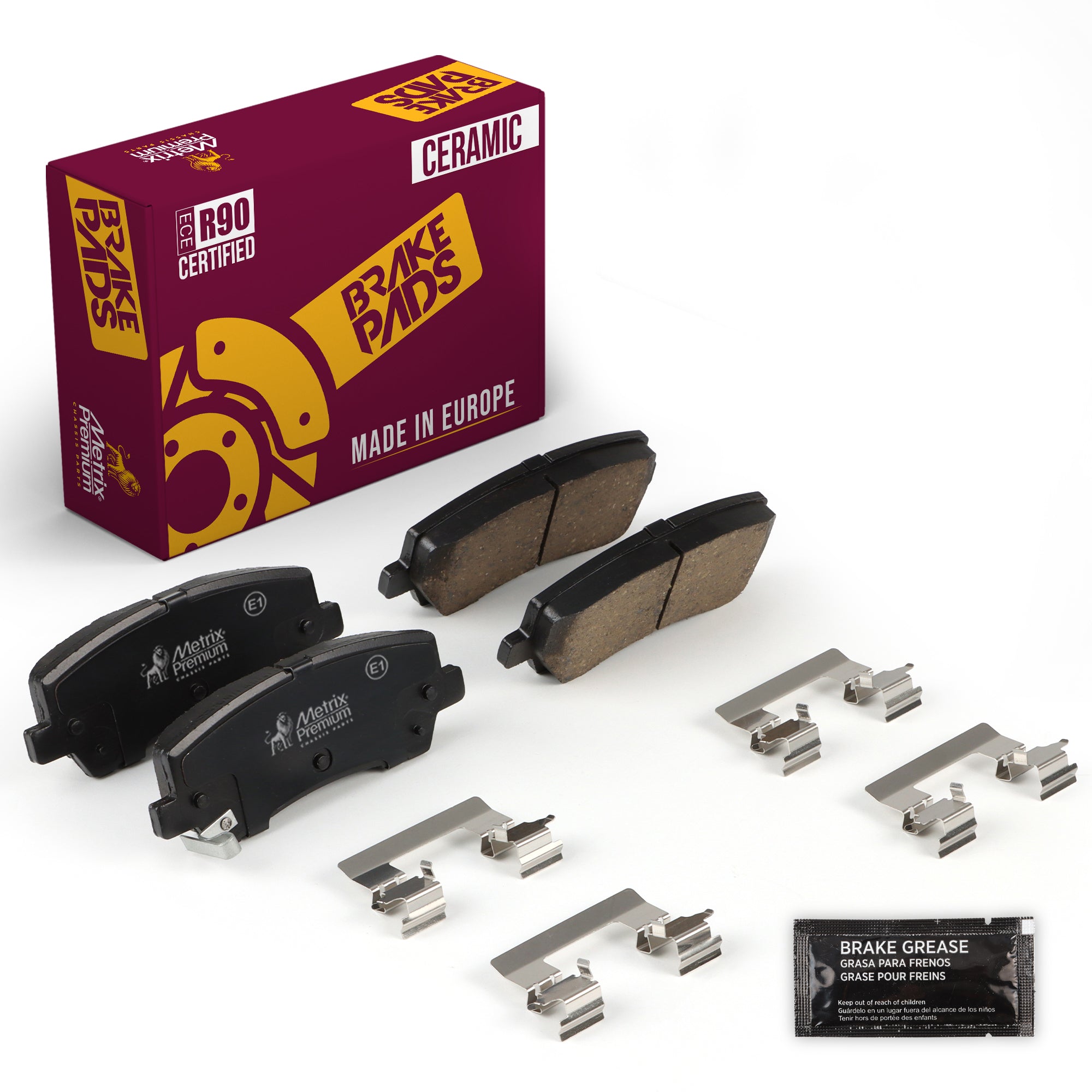 Metrix Premium Rear Disc Brake Pad Set 93920MC OEM fit auto parts