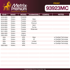Metrix Premium Front Disc Brake Pad Set 93923MC OEM fit spare parts