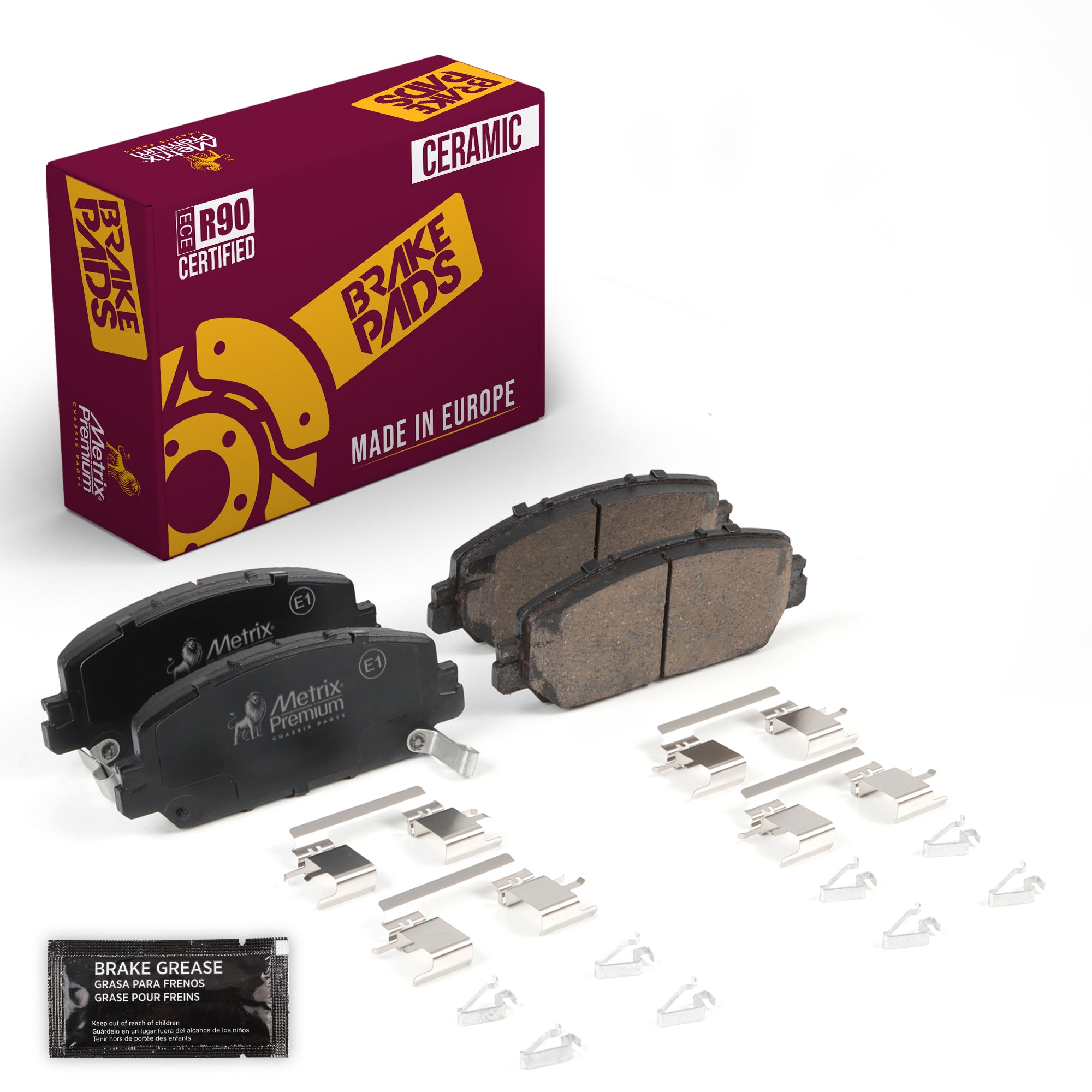 Metrix Premium Front Disc Brake Pad Set 93927MC OEM fit auto parts