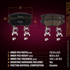 Metrix Premium Front & Rear Brake Pad Kit 95786MT suspension steering brake parts
