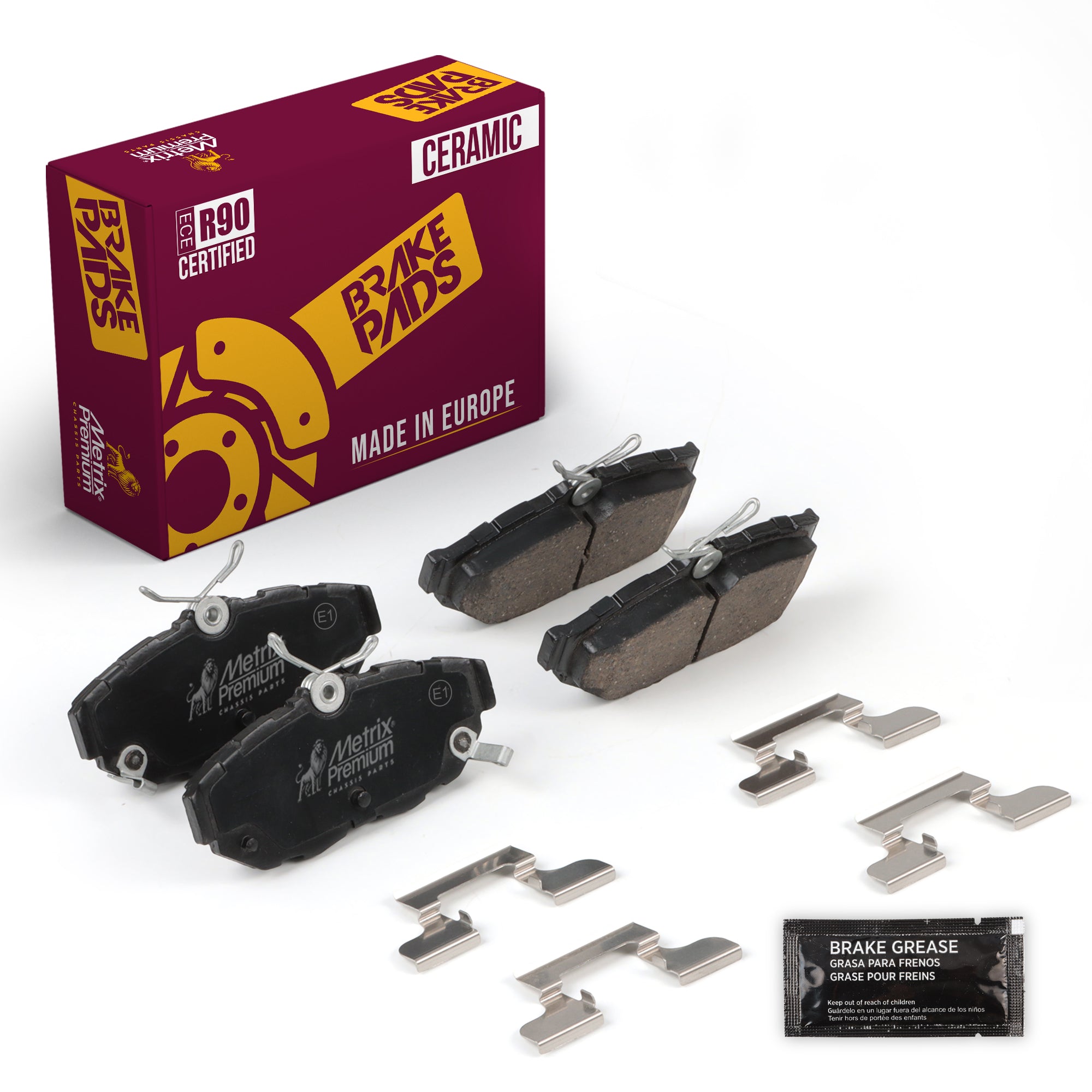 Metrix Premium Rear Disc Brake Pad Set 93937MC OEM fit auto parts