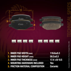 Metrix Premium brake rotors meet or exceed OEM standards for smooth, vibration-free braking.