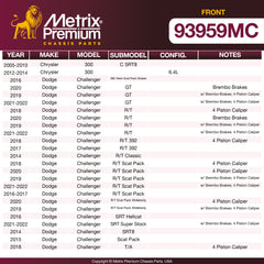 Metrix Premium Chassis Parts suspension steering brake parts