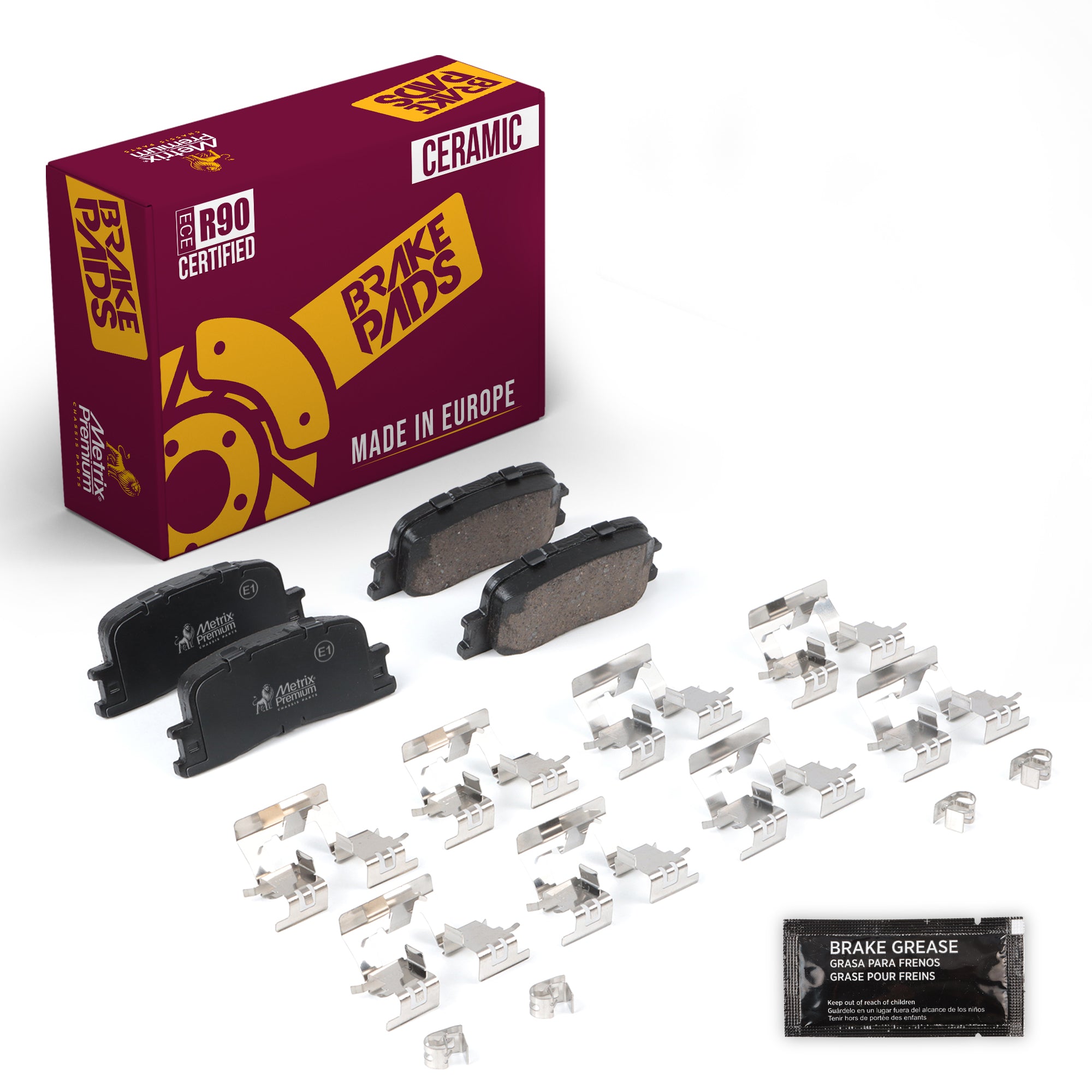 Metrix Premium Rear Disc Brake Pad Set 93960MC OEM fit auto parts
