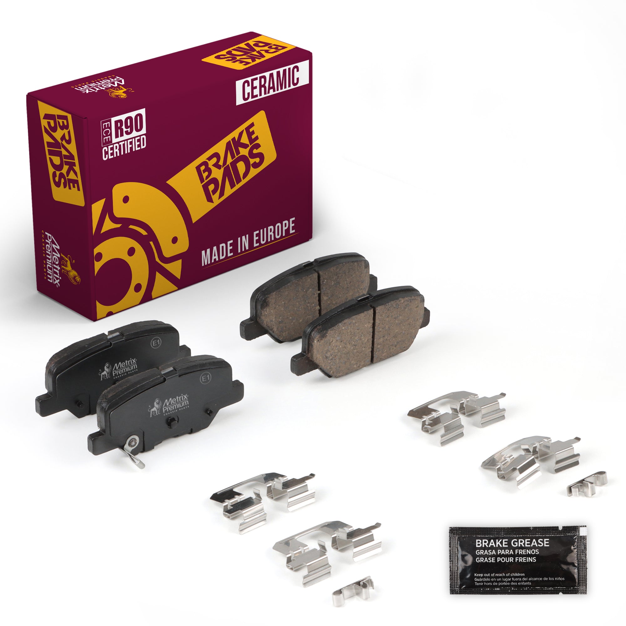 Metrix Premium Rear Disc Brake Pad Set 93962MC OEM fit auto parts