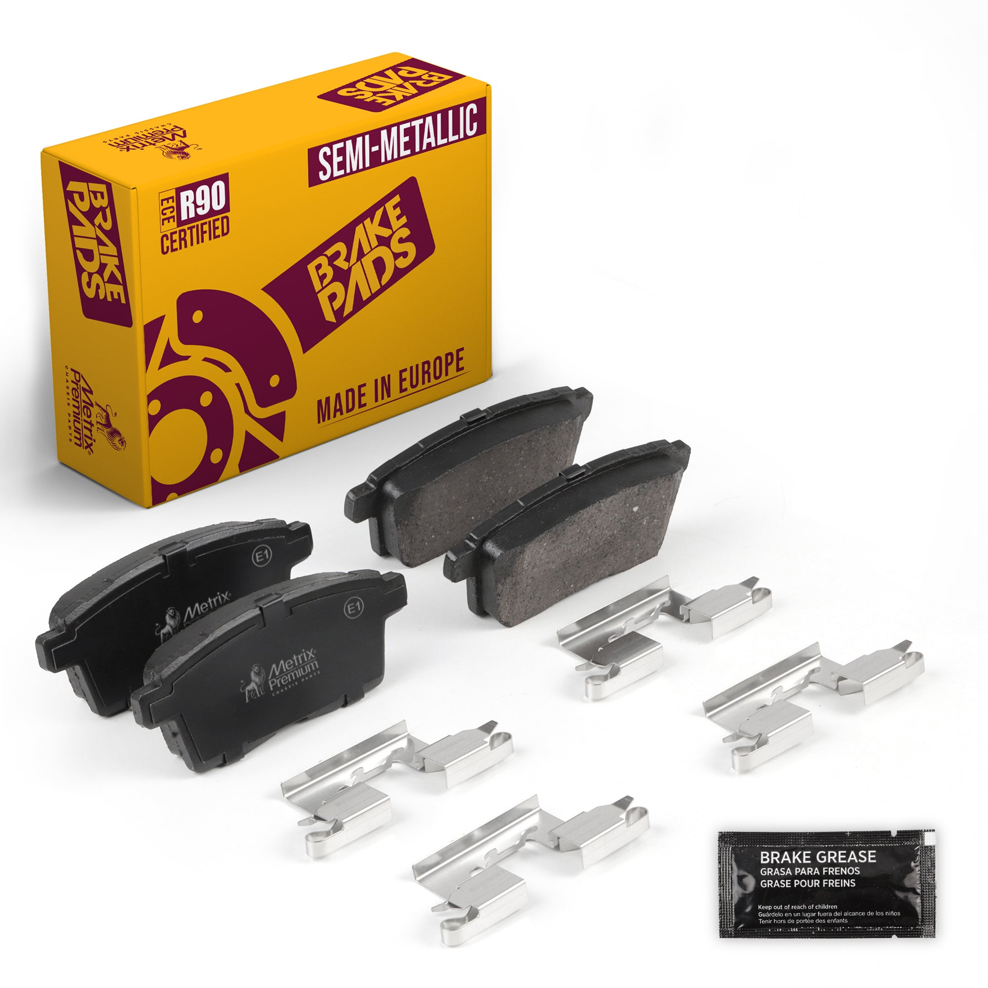 Metrix Premium Chassis Parts Rear Disc Brake Pad Set 93966MS OEM fit auto parts