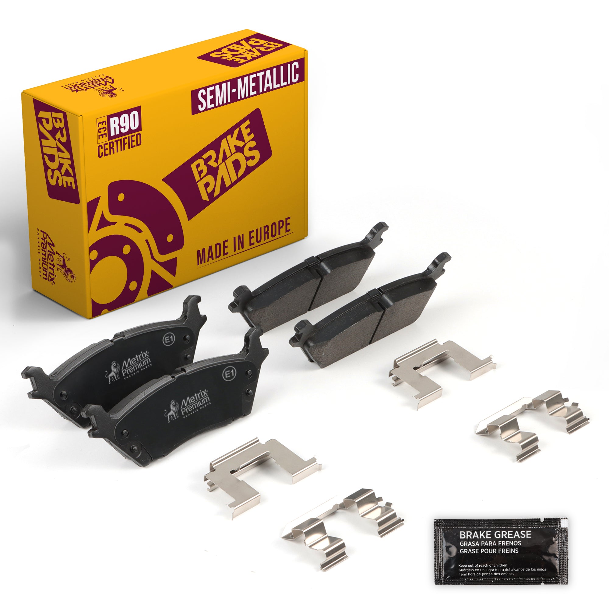 Metrix Premium Rear Disc Brake Pad Set 93973MS OEM fit auto parts