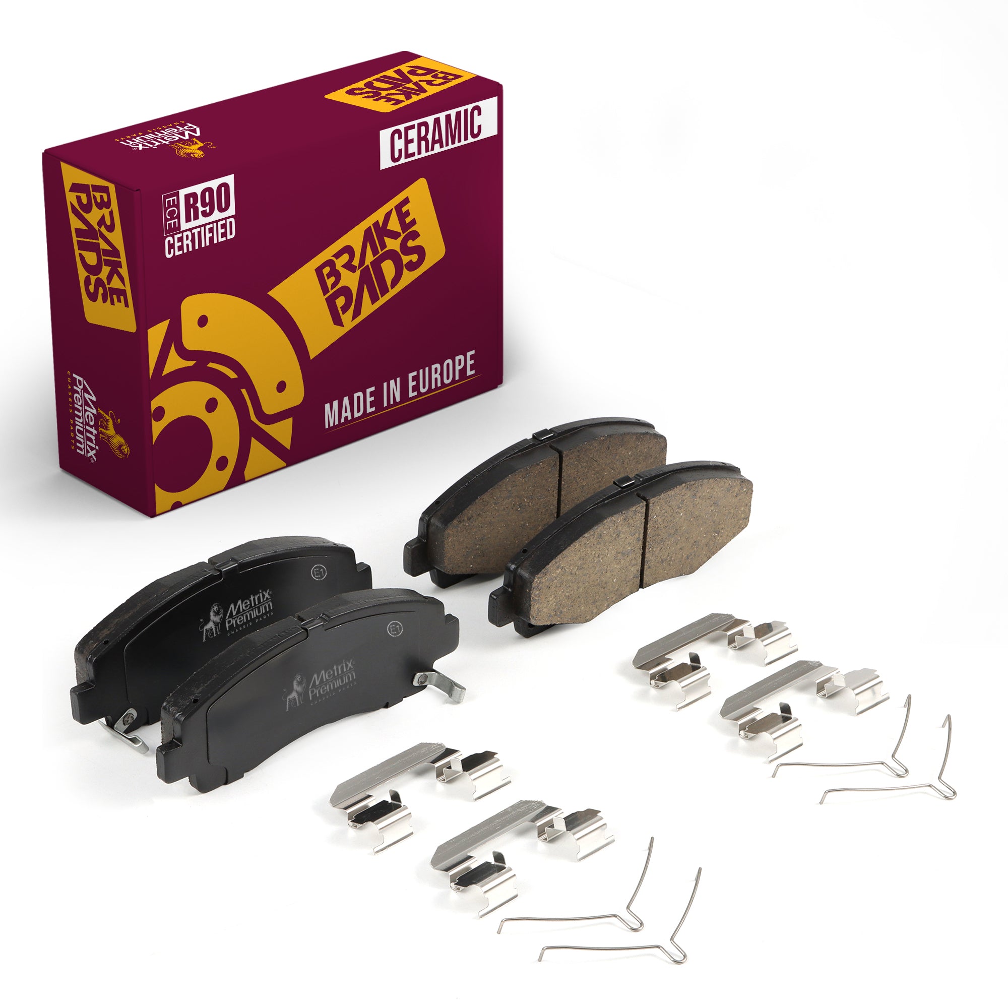 Metrix Premium Front Disc Brake Pad Set 93977MC OEM fit auto parts