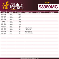 Metrix Premium Chassis Parts suspension steering brake parts