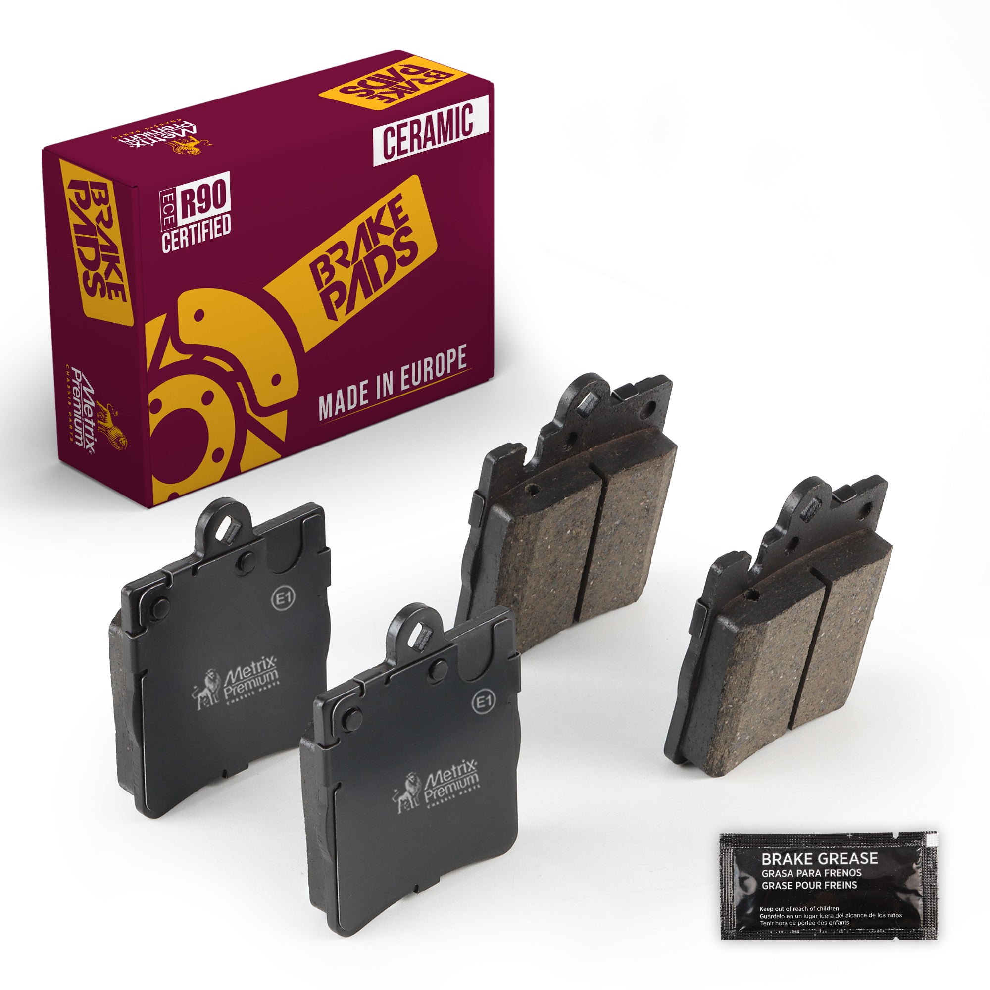 Metrix Premium Chassis Parts Rear Disc Brake Pad Set 93987MC OEM fit auto parts