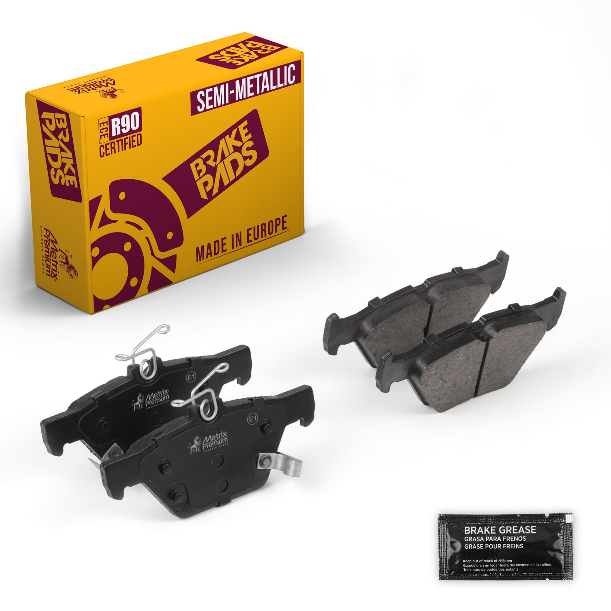Metrix Premium Chassis Parts Rear Disc Brake Pad Set 93989MS OEM fit auto parts