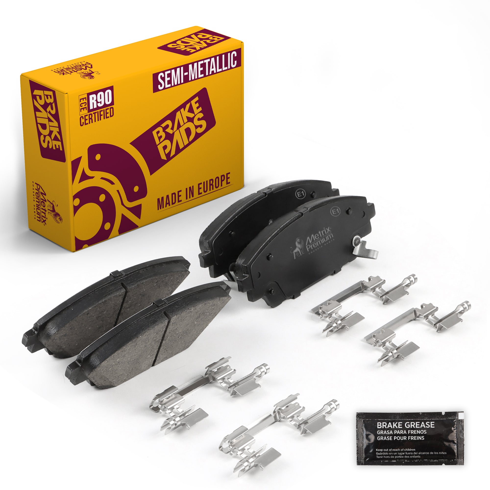 Metrix Premium Chassis Parts Front Disc Brake Pad Set 94001MS OEM fit auto parts