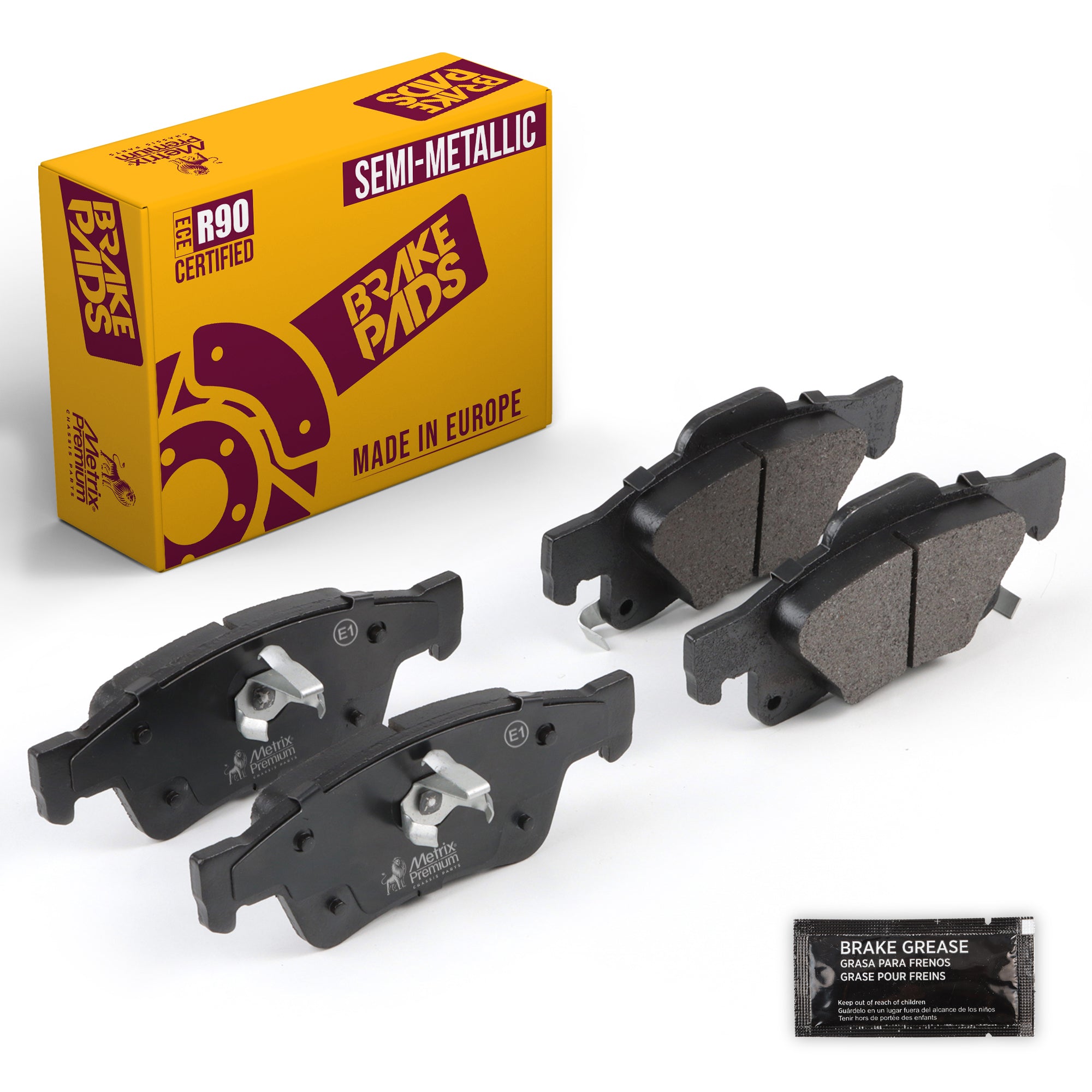 Metrix Premium Rear Disc Brake Pad Set 94007MS OEM fit auto parts
