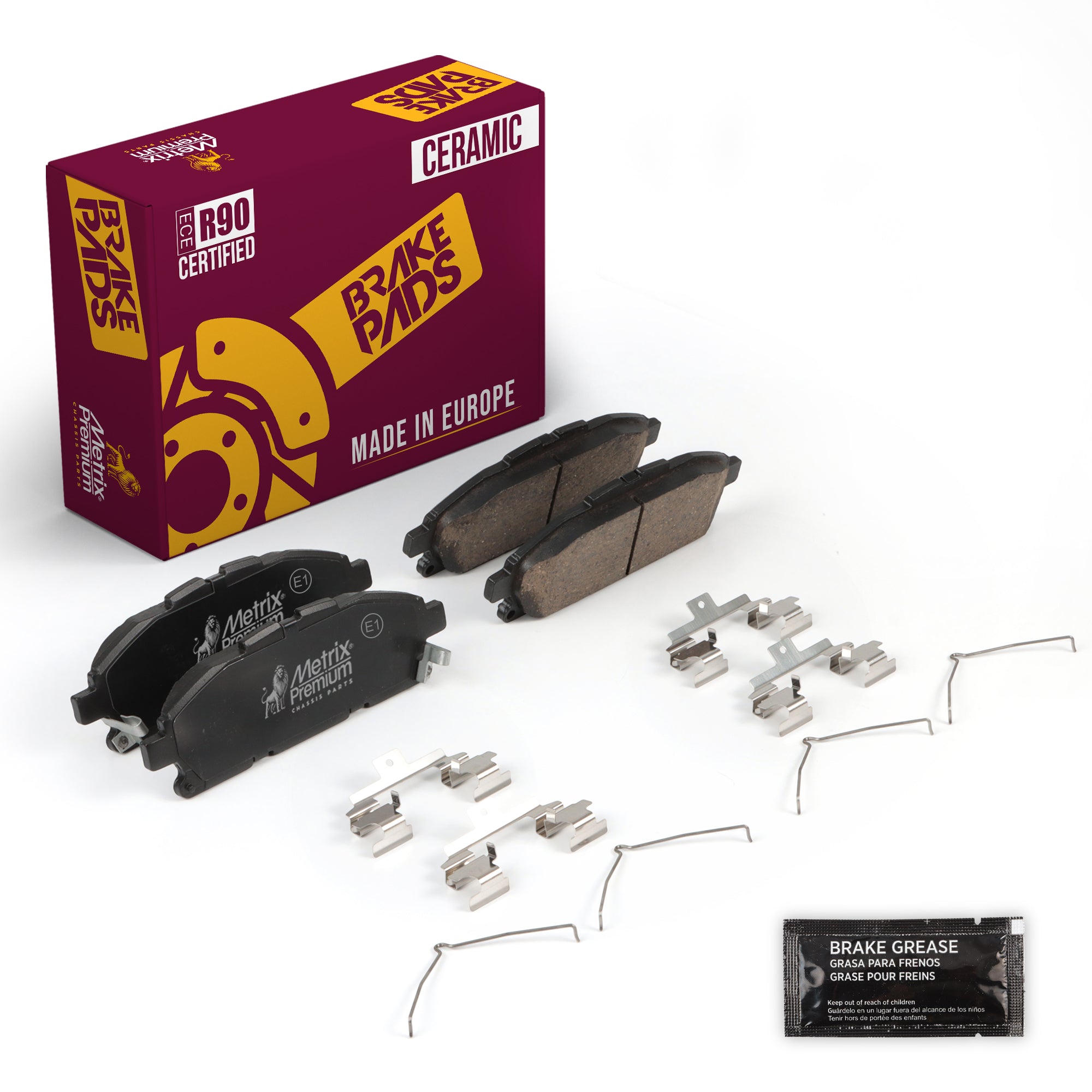 Metrix Premium Front Disc Brake Pad Set 94015MC OEM fit auto parts