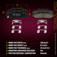 Metrix Premium Front Brake Kit 95760MT suspension steering brake parts