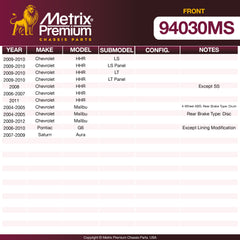 Metrix Premium Chassis Parts suspension steering brake parts