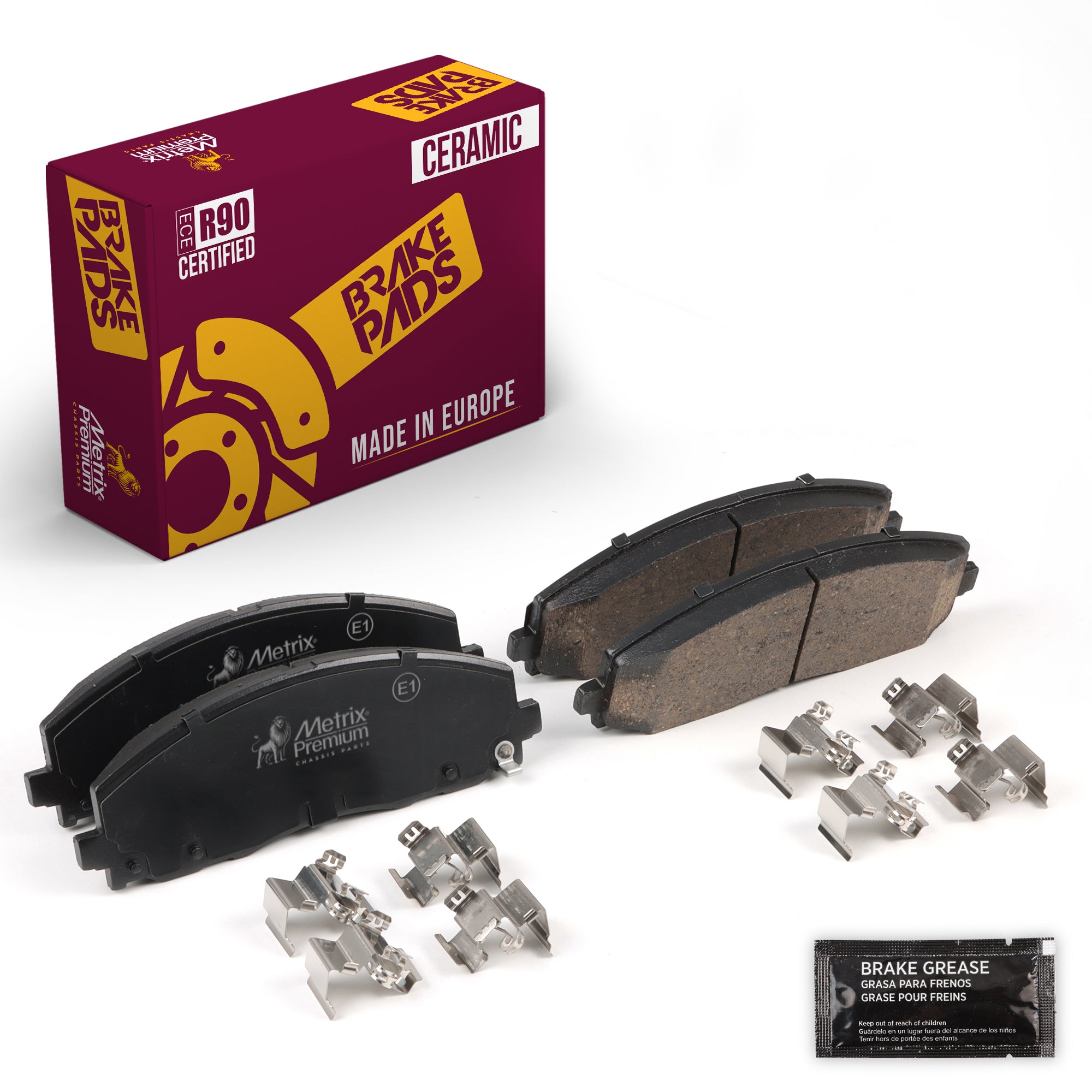 Metrix Premium Front Disc Brake Pad Set 94037MC OEM fit auto parts