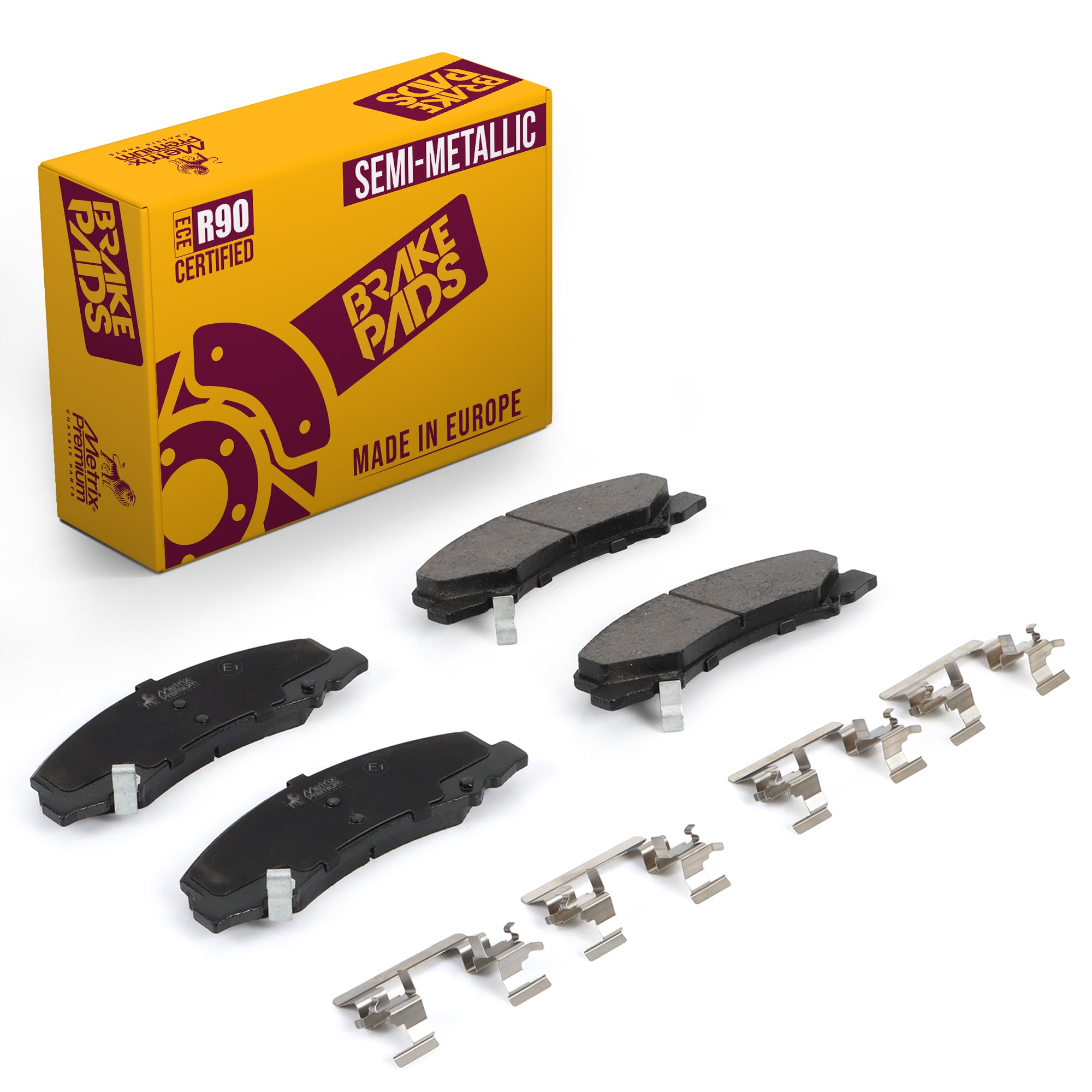 Metrix Premium Front Semi-Metallic Disc Brake Pad Set 94044MS OEM fit auto parts