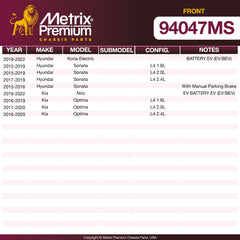 Metrix Premium Chassis Parts suspension steering brake parts