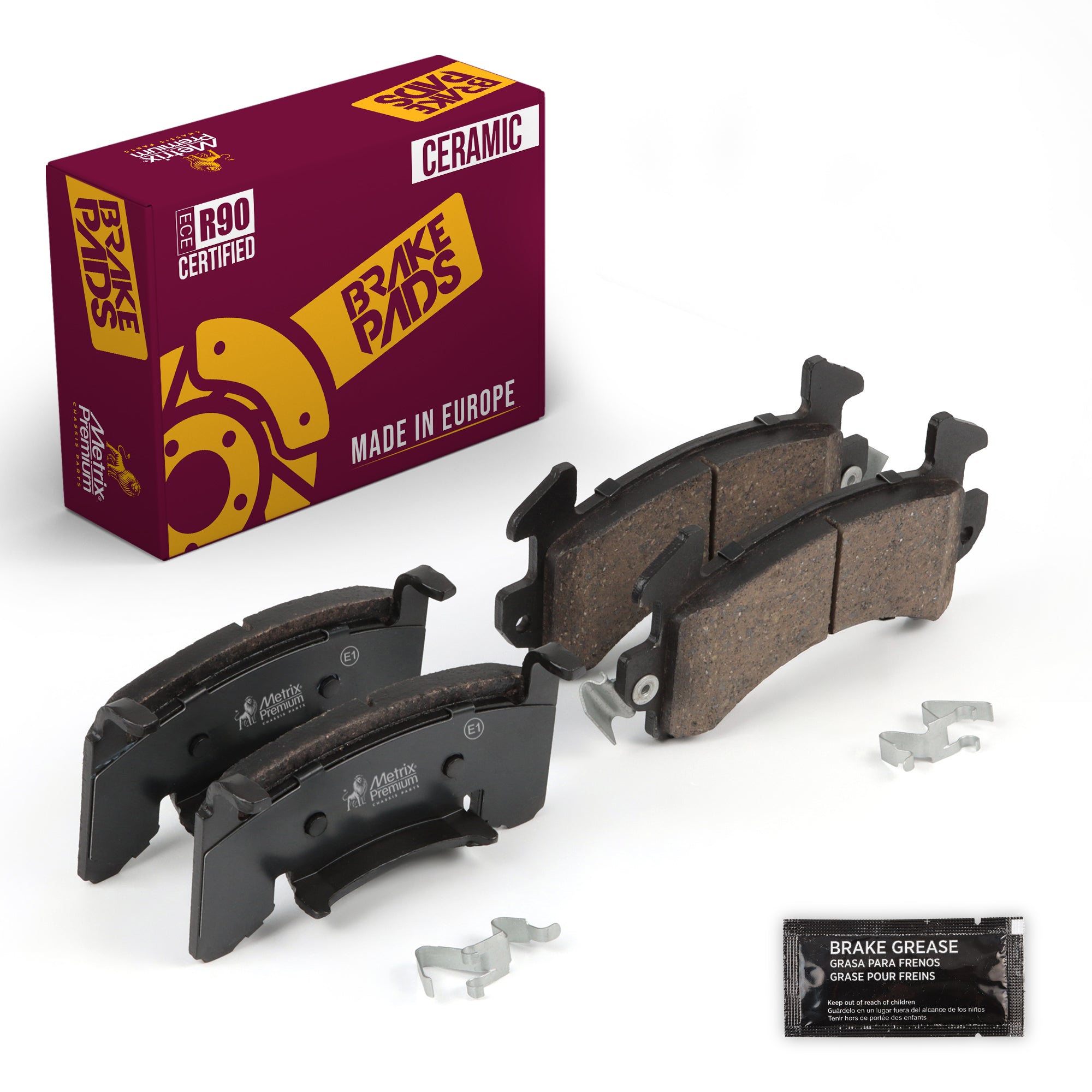 Metrix Premium Front&Rear Disc Brake Pad Set 94075MC OEM fit auto parts