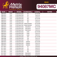 Metrix Premium Rear Disc Brake Pad Set 94087MC OEM fit spare parts