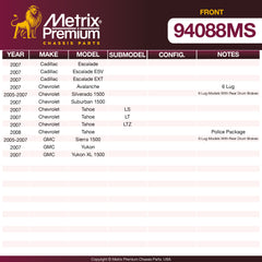 Metrix Premium Front Disc Brake Pad Set 94088MS OEM fit spare parts