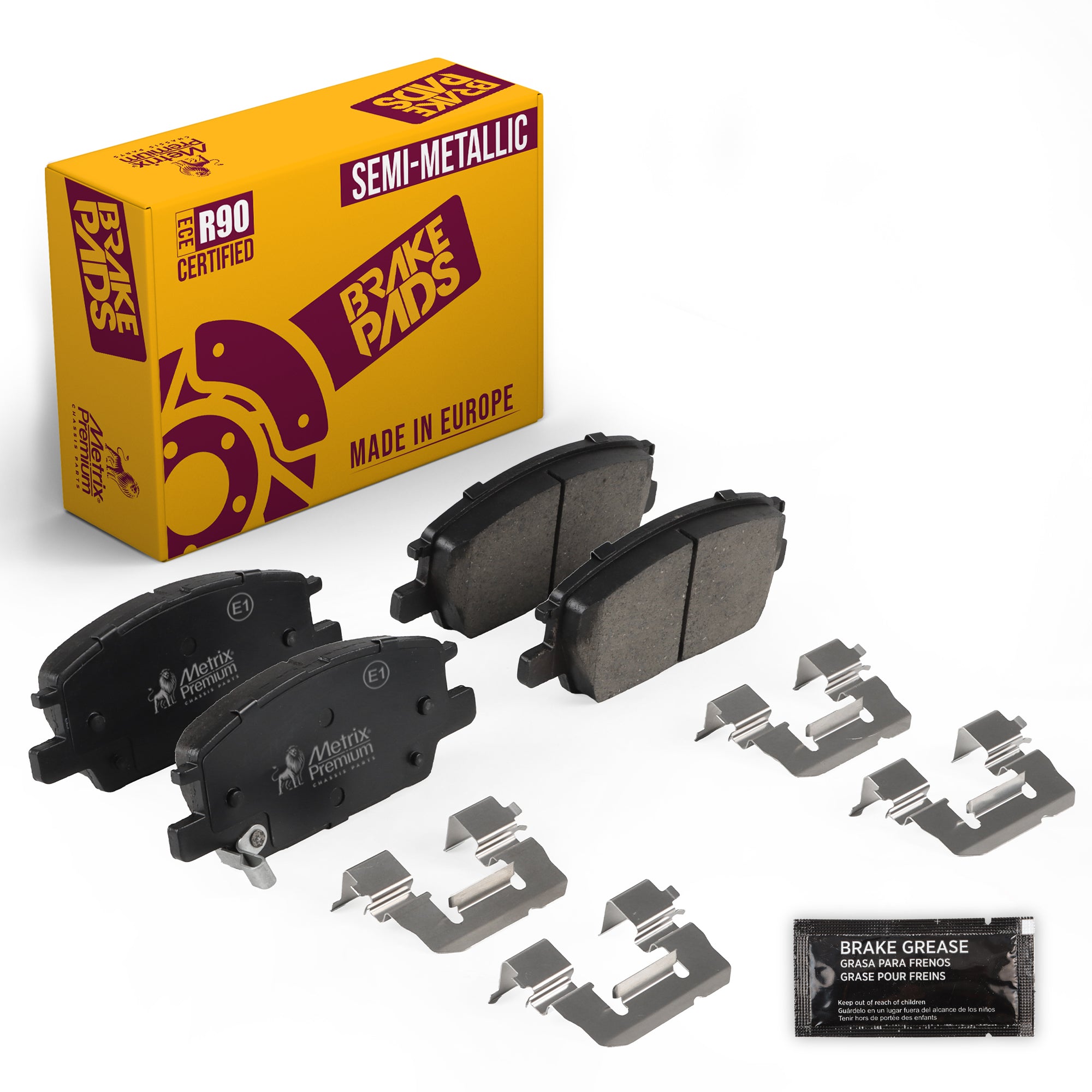 Metrix Premium Chassis Parts Front Disc Brake Pad Set 94126MS OEM fit auto parts