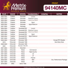 Metrix Premium Front Disc Brake Pad Set 94140MC OEM fit spare parts