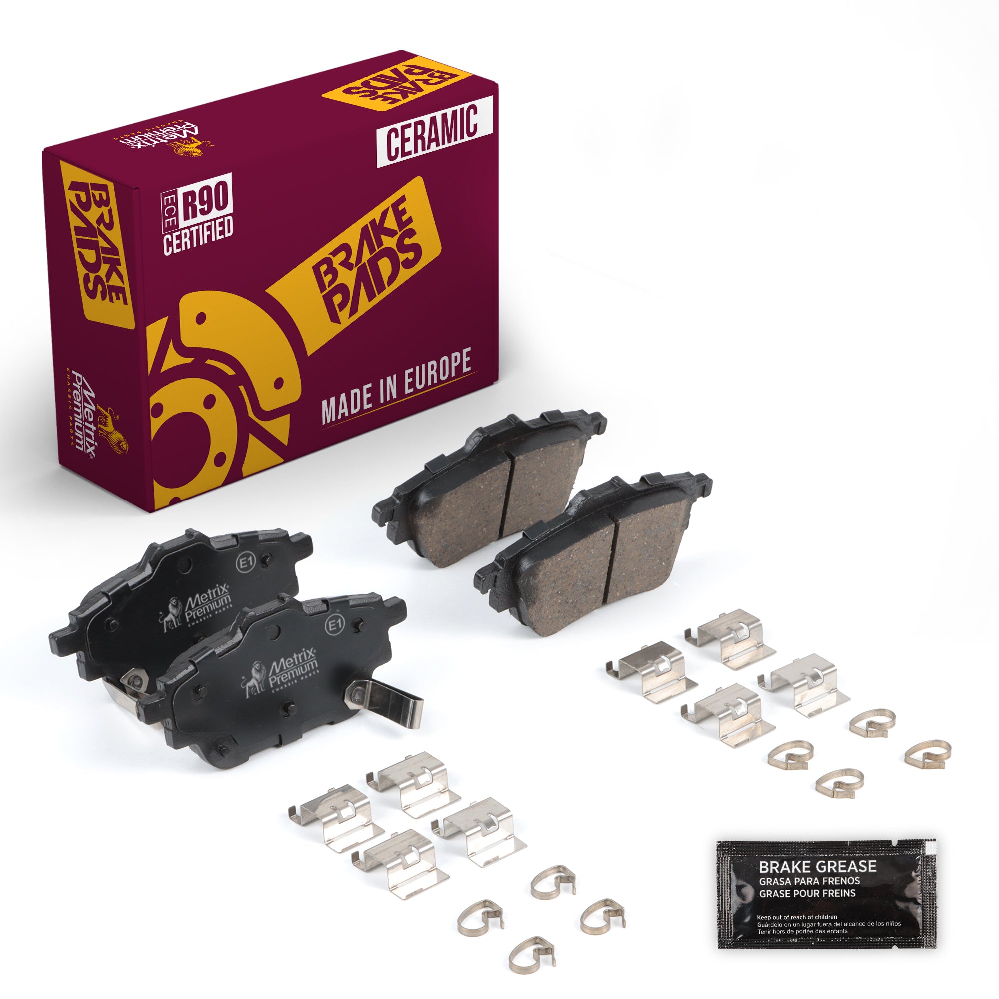 Metrix Premium Rear Disc Brake Pad Set 94174MC OEM fit auto parts