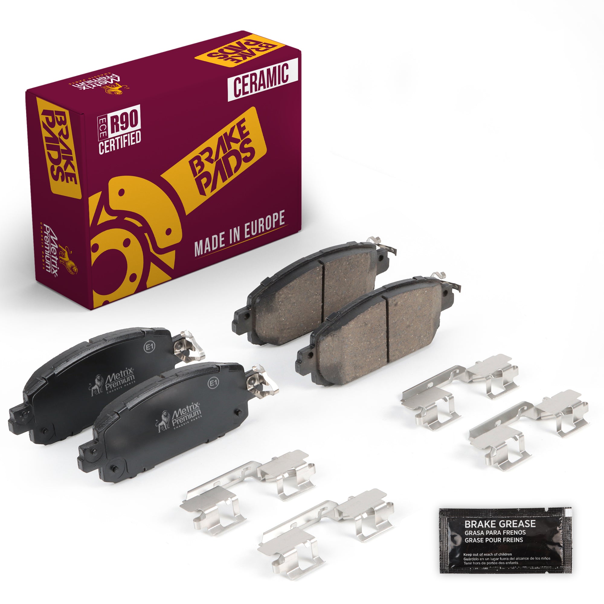 Metrix Premium Front Disc Brake Pad Set 94175MC OEM fit auto parts