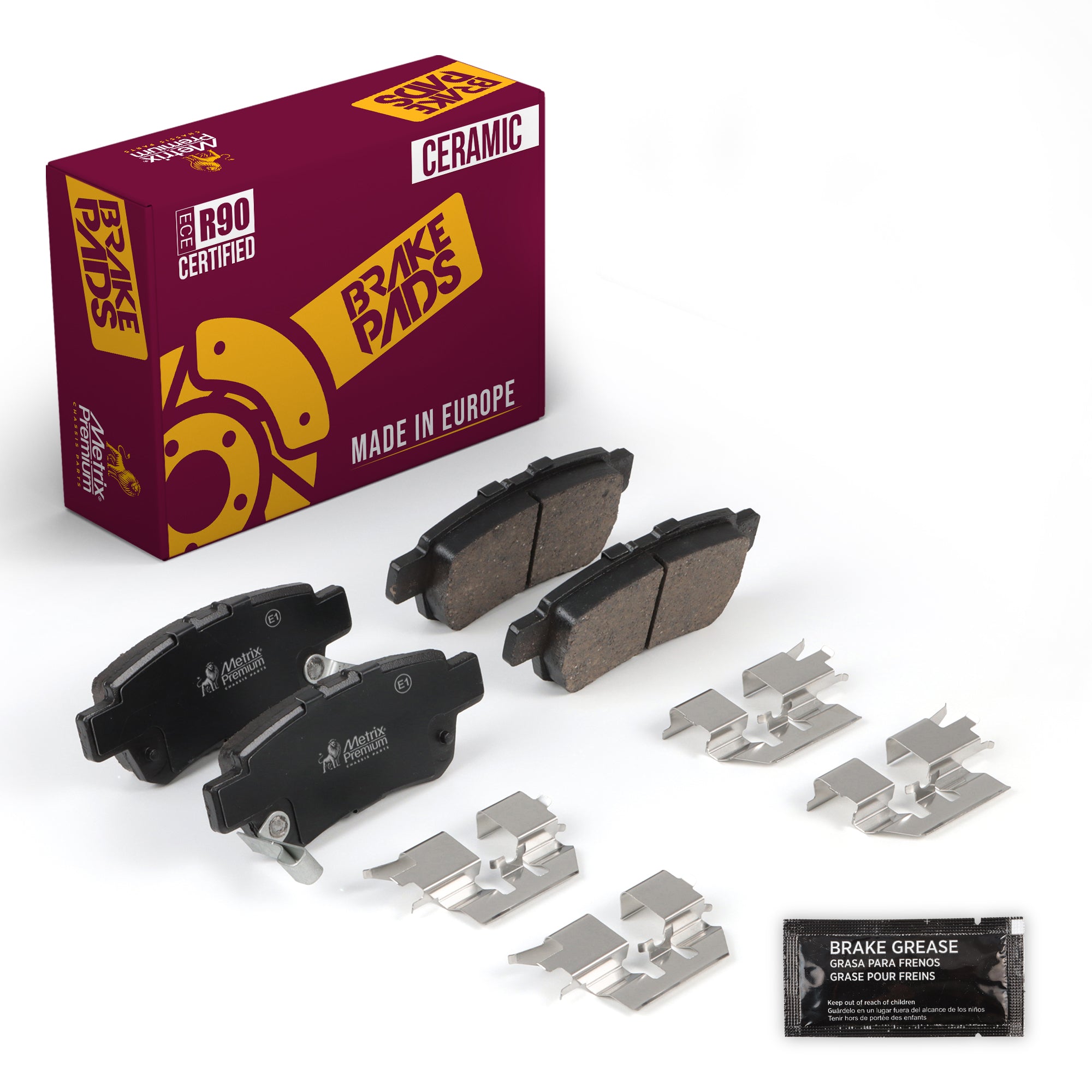 Metrix Premium Rear Disc Brake Pad Set 94330MC OEM fit auto parts