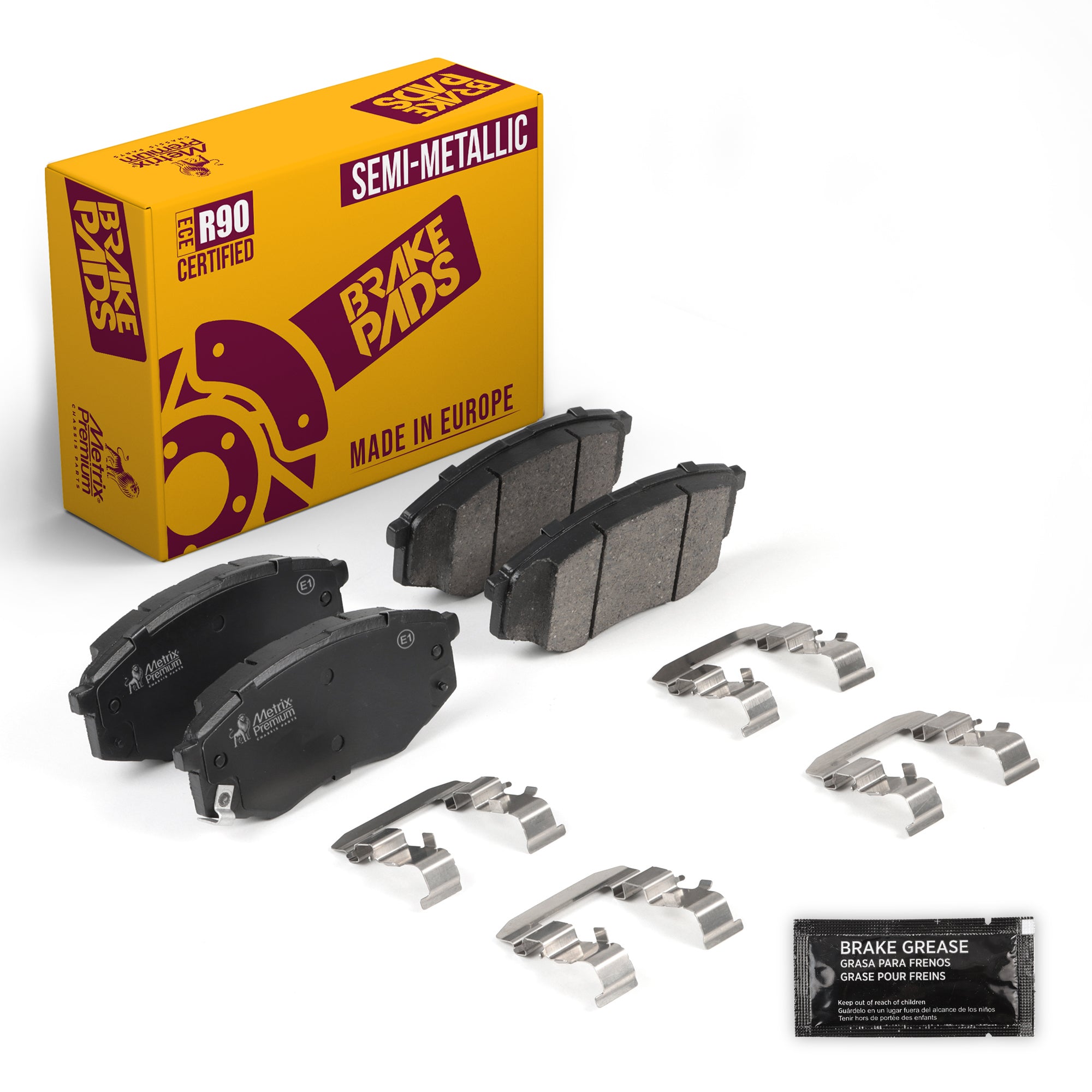 Metrix Premium Chassis Parts Front Disc Brake Pad Set 94337MS OEM fit auto parts